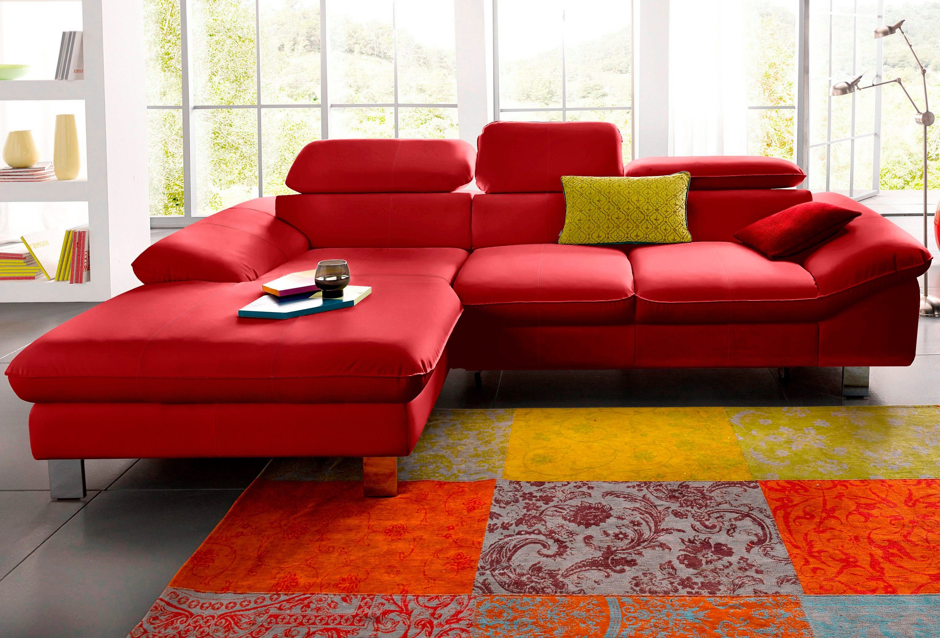 Rote Ledersofas online kaufen » Rote Echtledercouches | OTTO