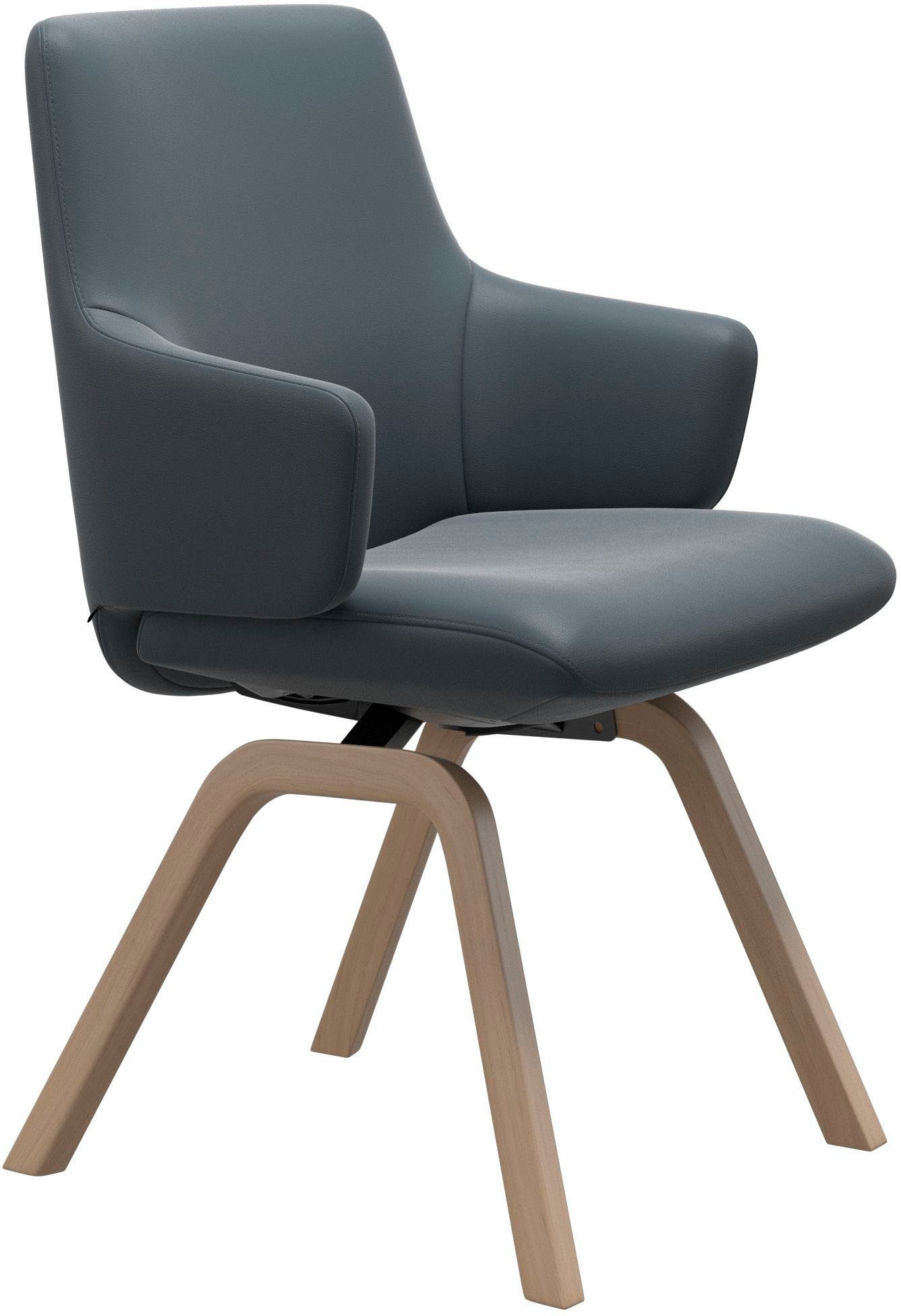 Stressless® Polsterstuhl Laurel, Low Back mit Armlehne, Größe L, mit schräggestellten Beinen in Eiche