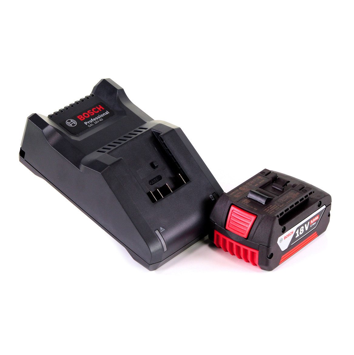 Bosch Professional Starter Set 18V mit 1x GBA Akku 5,0Ah + GAL 18V-40 Ladegerät Akkupacks