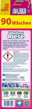 Weißer Riese Universal (1x 90 WL) & Color (2x 90 WL) Colorwaschmittel (3er-Set, [3-St. Kalt-Aktiv schon ab 20° C)