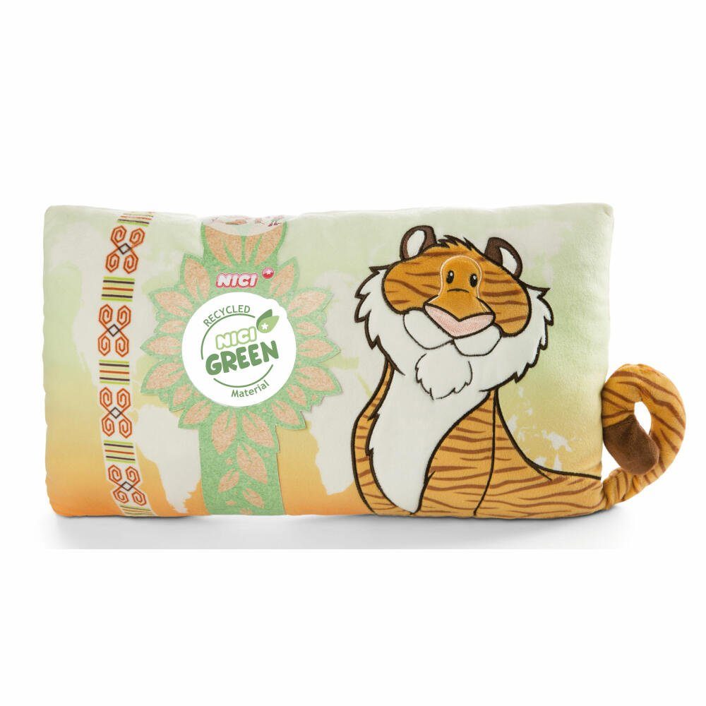 Dekokissen Wild Friends Green Tiger Tiger-Lilly 43 x 25 cm