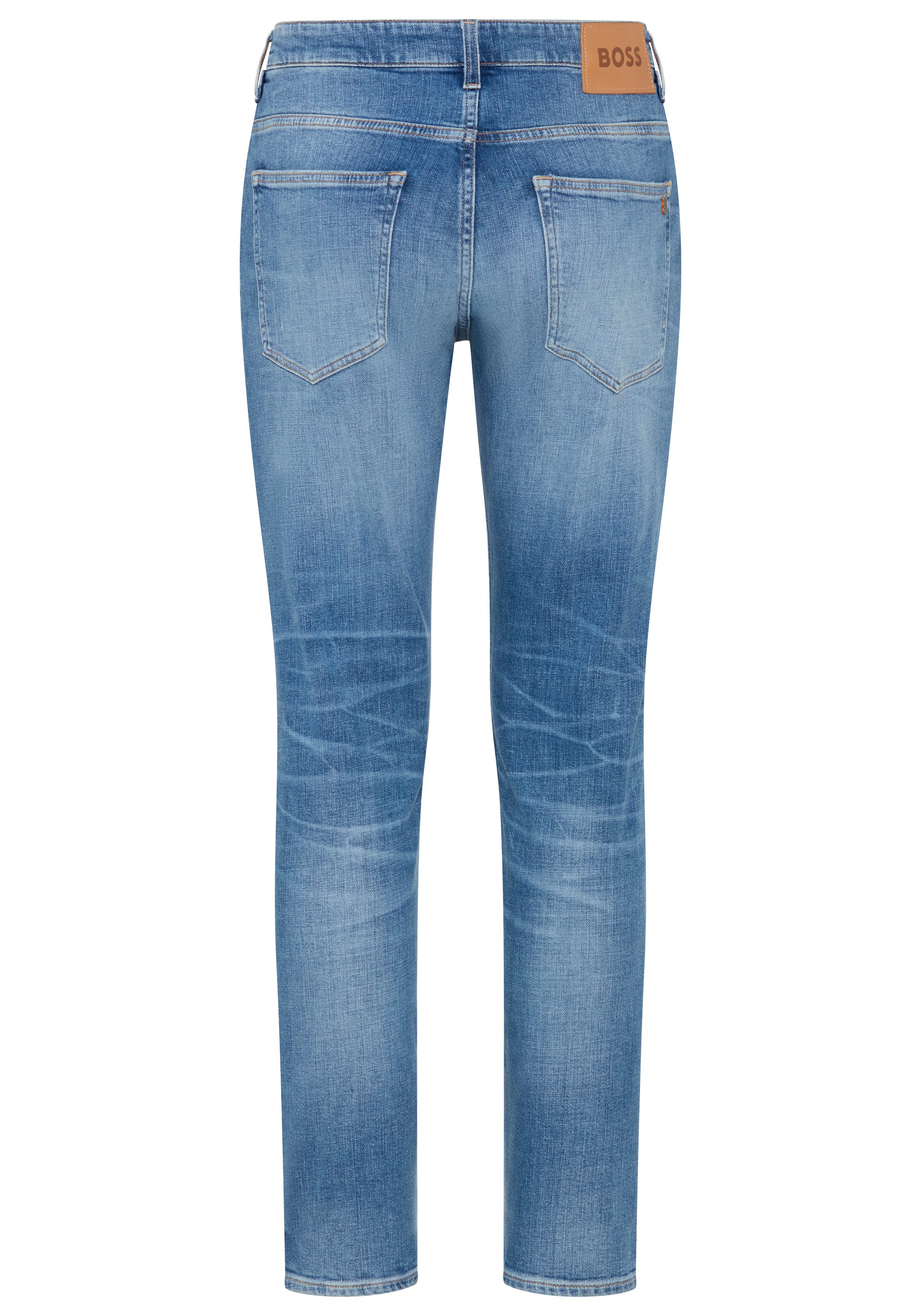 BOSS ORANGE 5-Pocket-Jeans Delaware Soft-Motion-Denim Schmale Passform Mittlere Leibhöhe – Bild 2 von 2