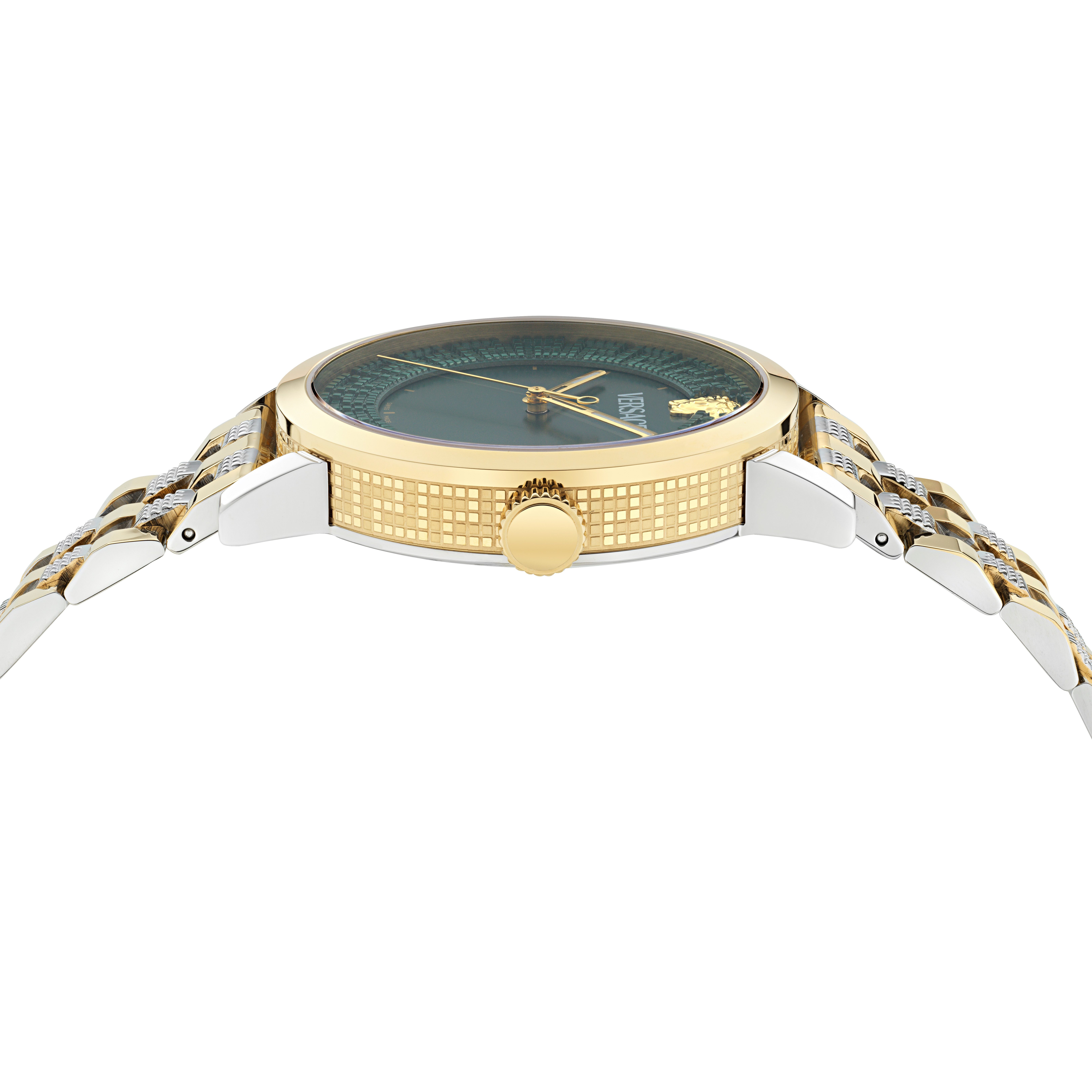 Versace Quarzuhr ALBIREO VE0T00425, Armbanduhr, Damenuhr, Herrenuhr, Swiss Made, Edelstahlarmband, analog