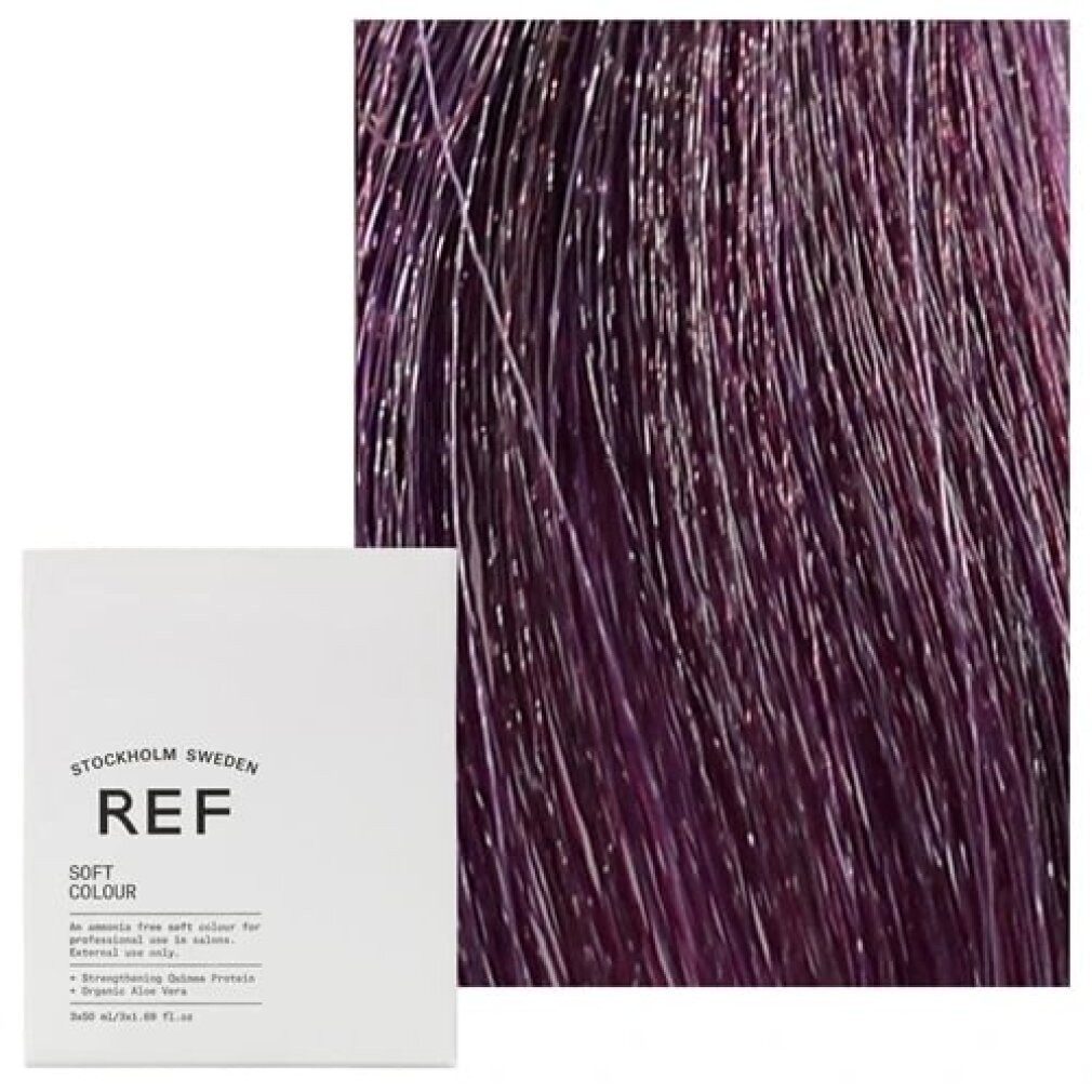 REF Haarpflege-Set . Soft Colour Reds 6.22 Brillantes Violett Dunkelblond 50ml