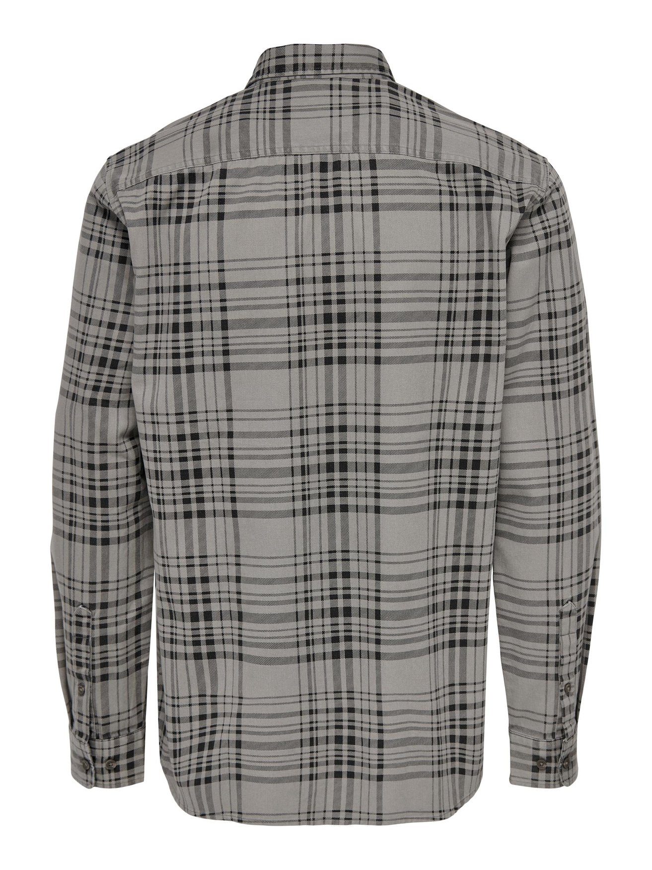 ONLY & SONS Langarmhemd Kariertes aus Twill Baumwolle ONSAXL ONSAXL REG WAS günstig online kaufen