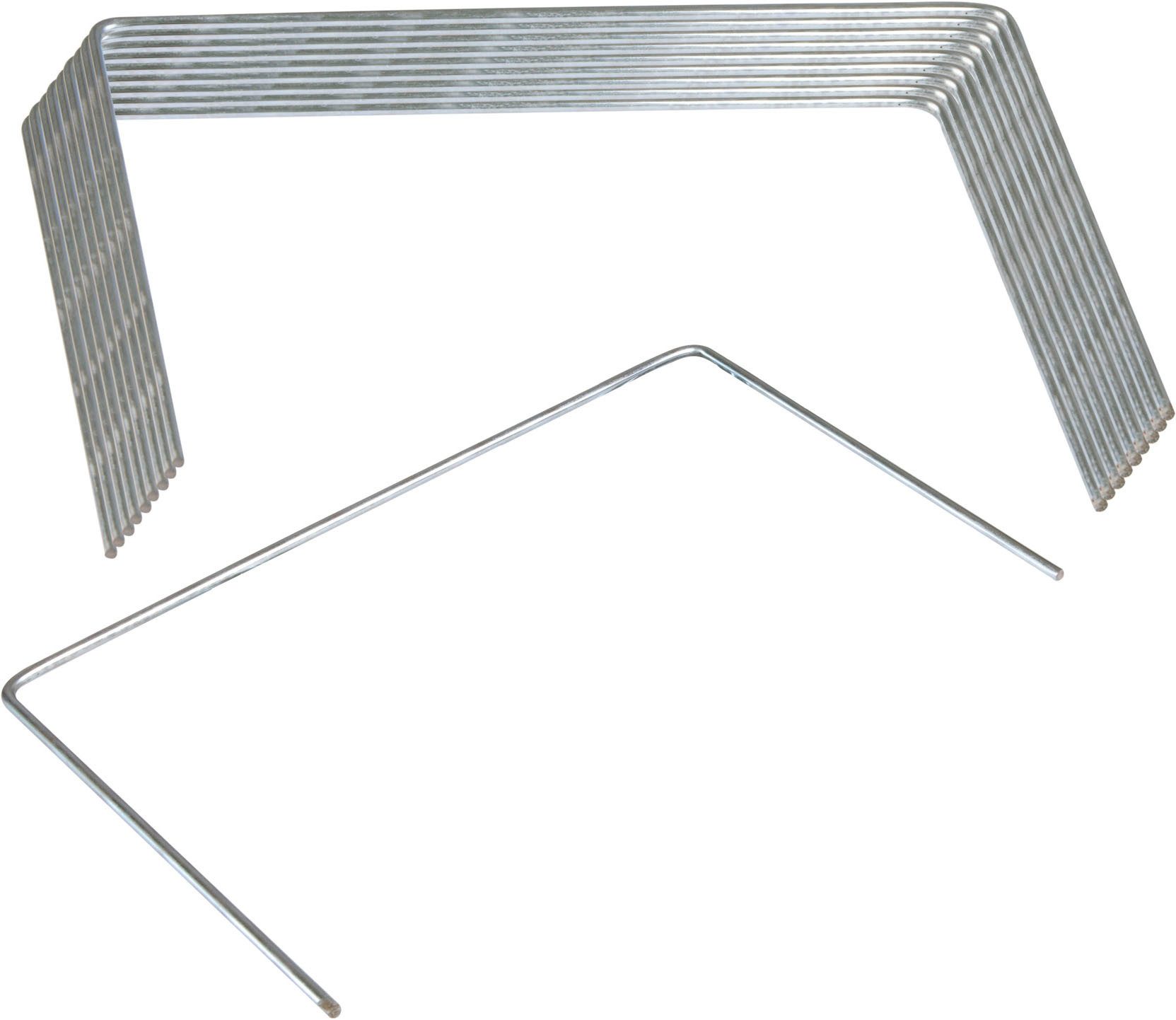 Windhager Gartenvlies Befestigungshering aus Metall, wiederverwendbar, 10 Stk., (Packung, 10-St), Bodenanker für Folien, Vlies, erhältlich in 15 x 25 cm