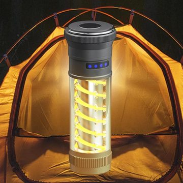 DESUO LED Taschenlampe Taschenlampe Aufladbar IP45 Wasserdicht 4 Lichtmodi für Camping Angeln
