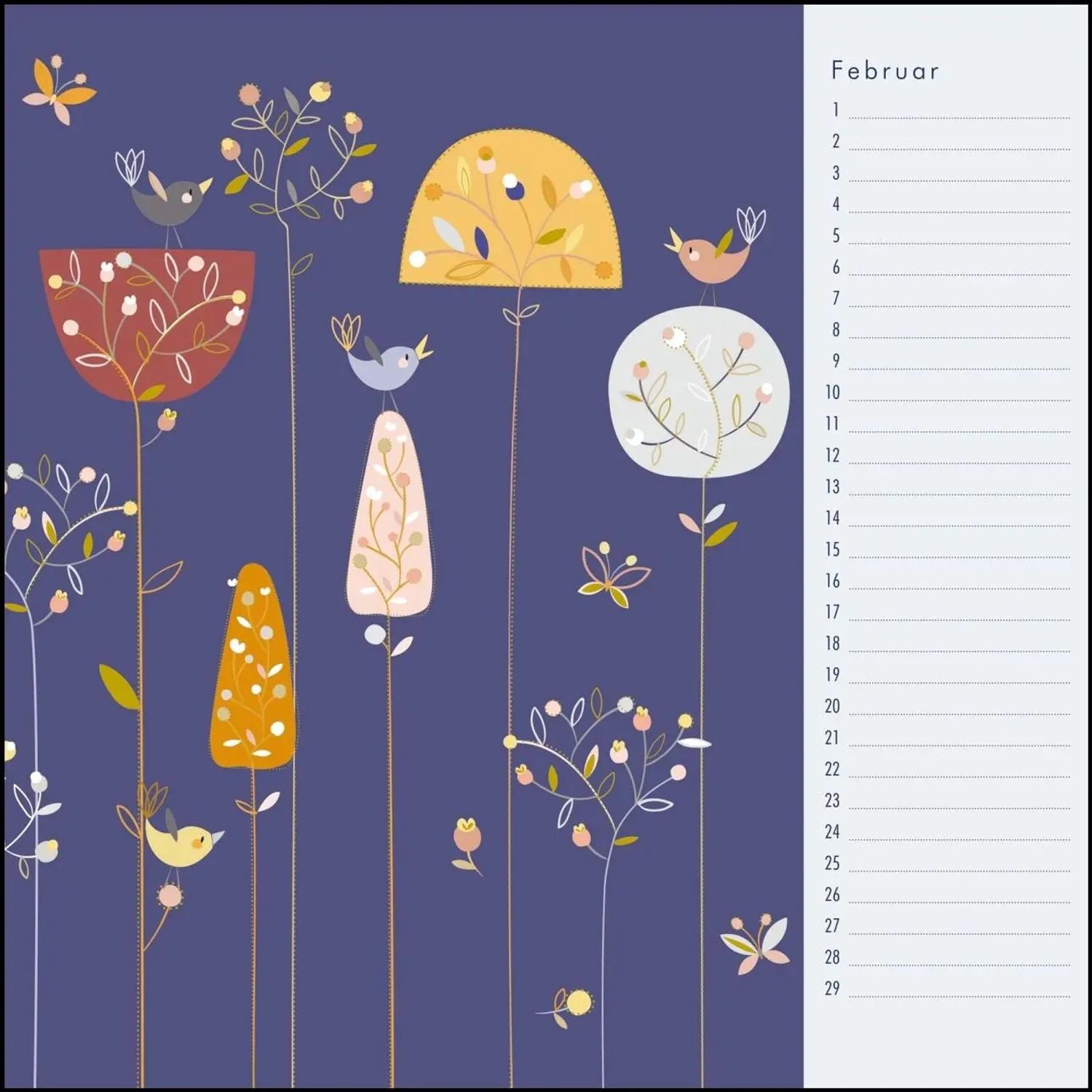 DUMONT Geburtstagskalender Immerwährender Geburtstagskalender - Little Cosmos - Turnowsky -...