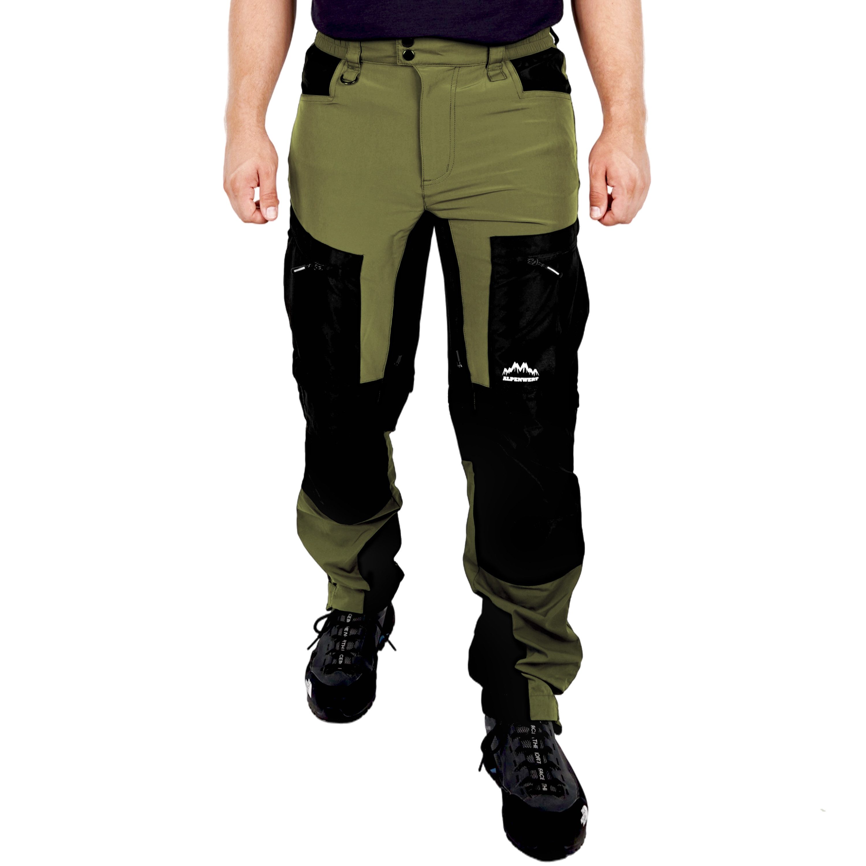 Trekkinghose Herren wasserabweisend, elastisch mit Belüftung und Taschen, Outdoor