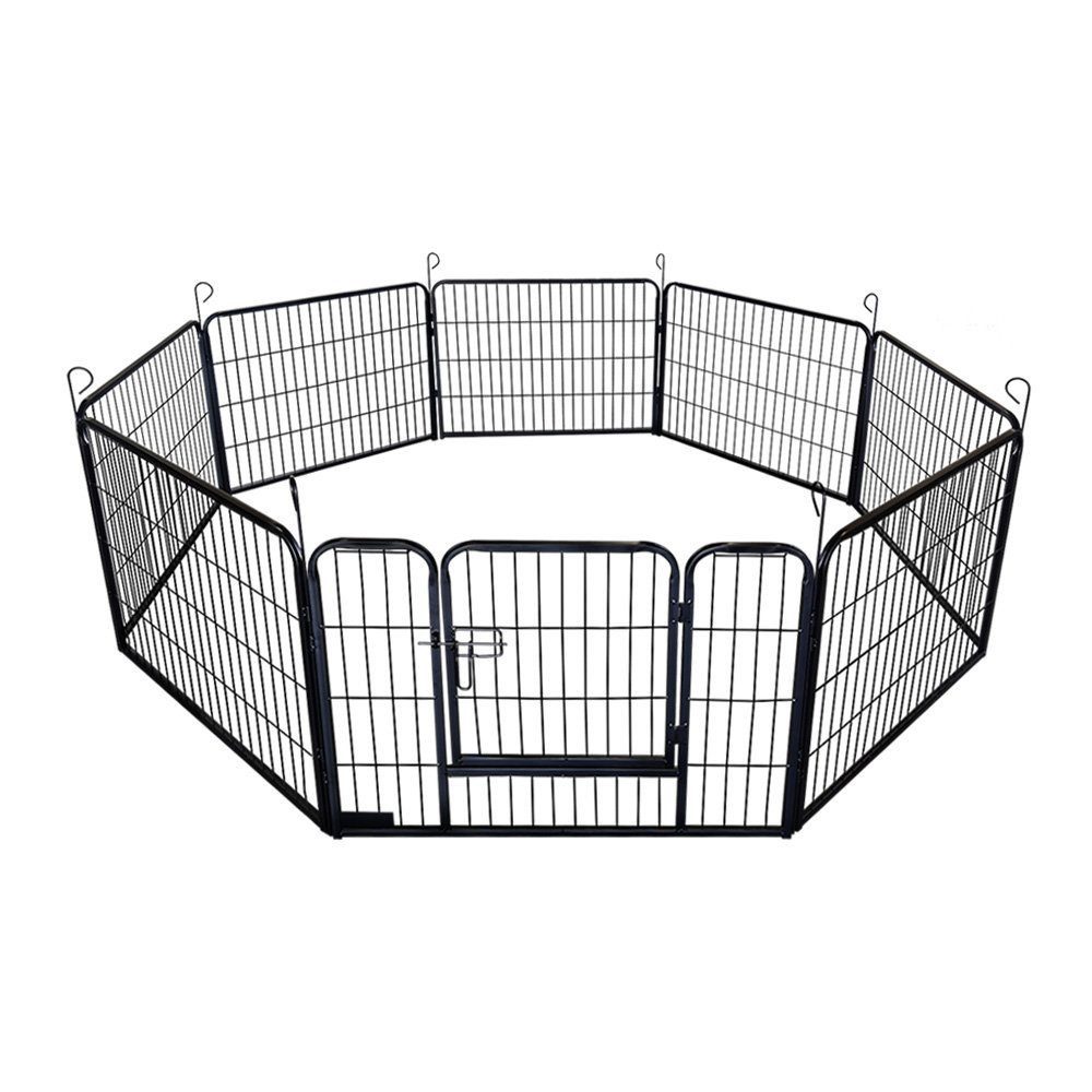 HOME DELUXE Freigehege Welpenauslauf BARKI - Größenauswahl, inkl. Türverriegelung, abgerundete Ecken I Welpenfreilauf