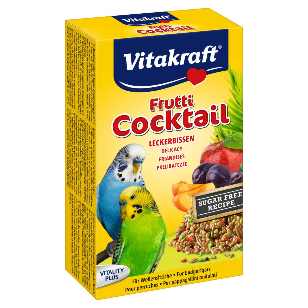 Vitakraft Frutti Cocktail für Wellensittiche 200 g, Trockenfutter für: Vogel von Vitakraft