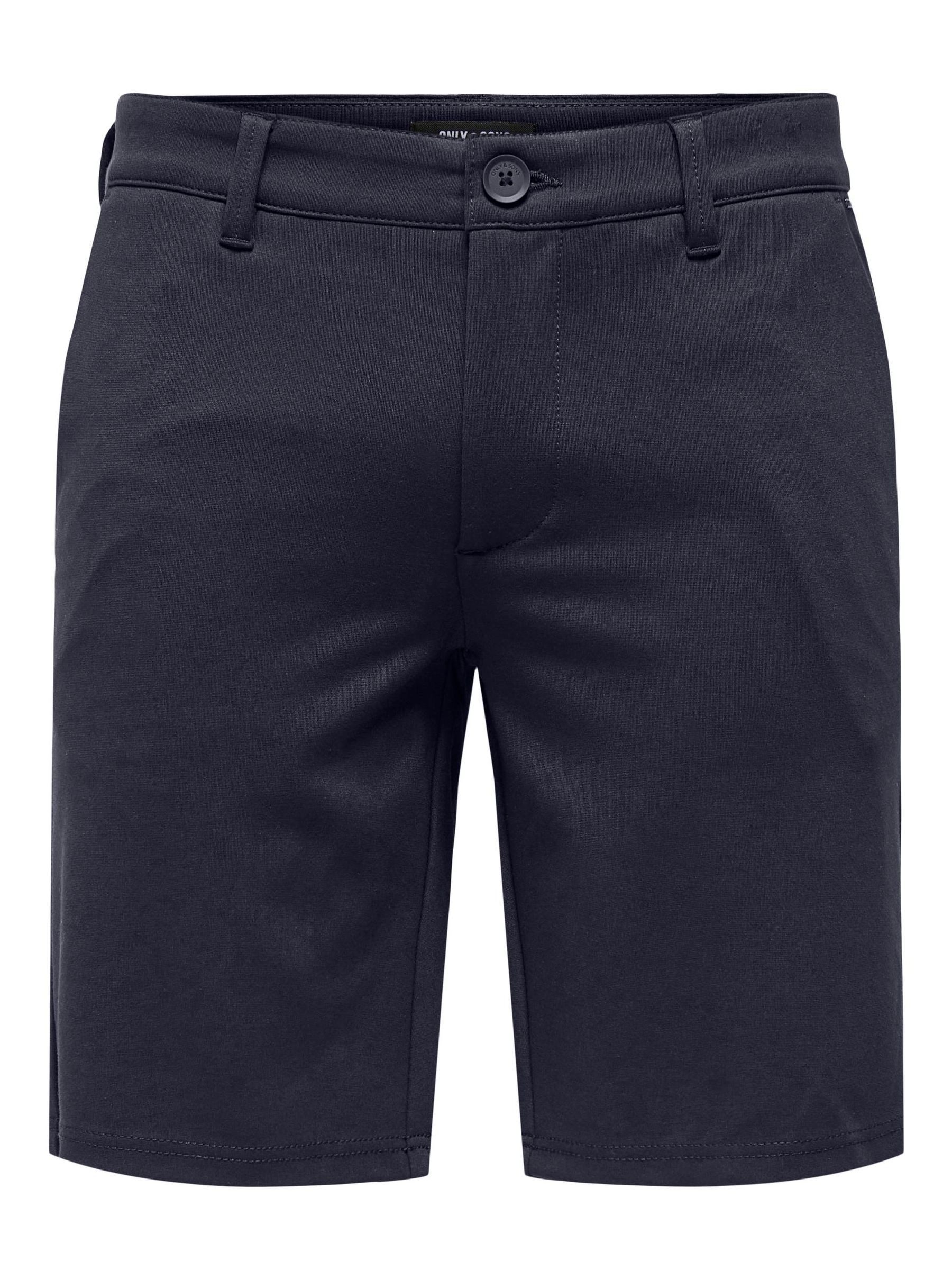 ONLY & SONS Chinoshorts Pants Sommer für Herren Regular Fit unifarben elastisch Reißverschluss casual-Style