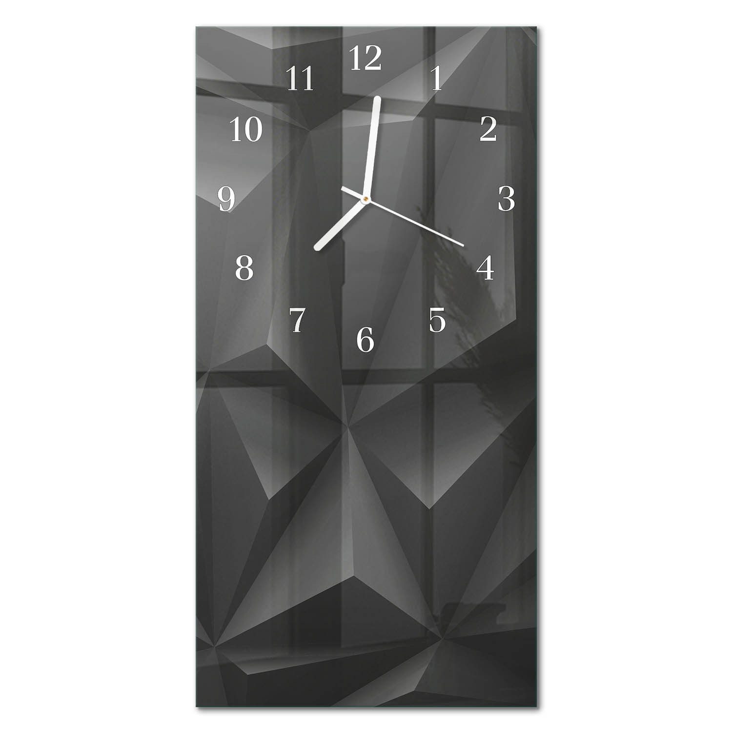 Tulup Wanduhr Moderne Wanduhr für stilvolle Raumgestaltung (Muster, Schwarz)