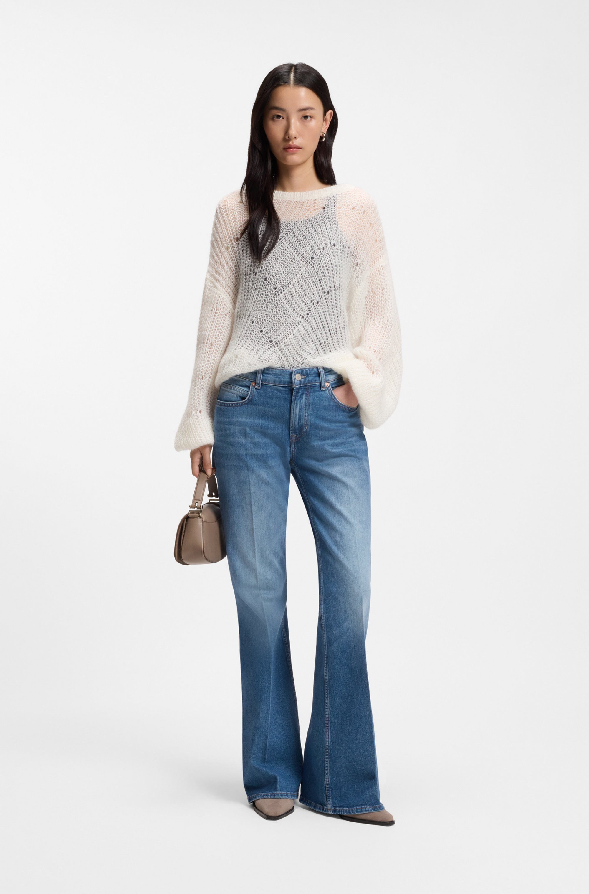 BOSS ORANGE Bootcut-Jeans SOFT BOOTCUT LR Premium Damenmode Low Rise