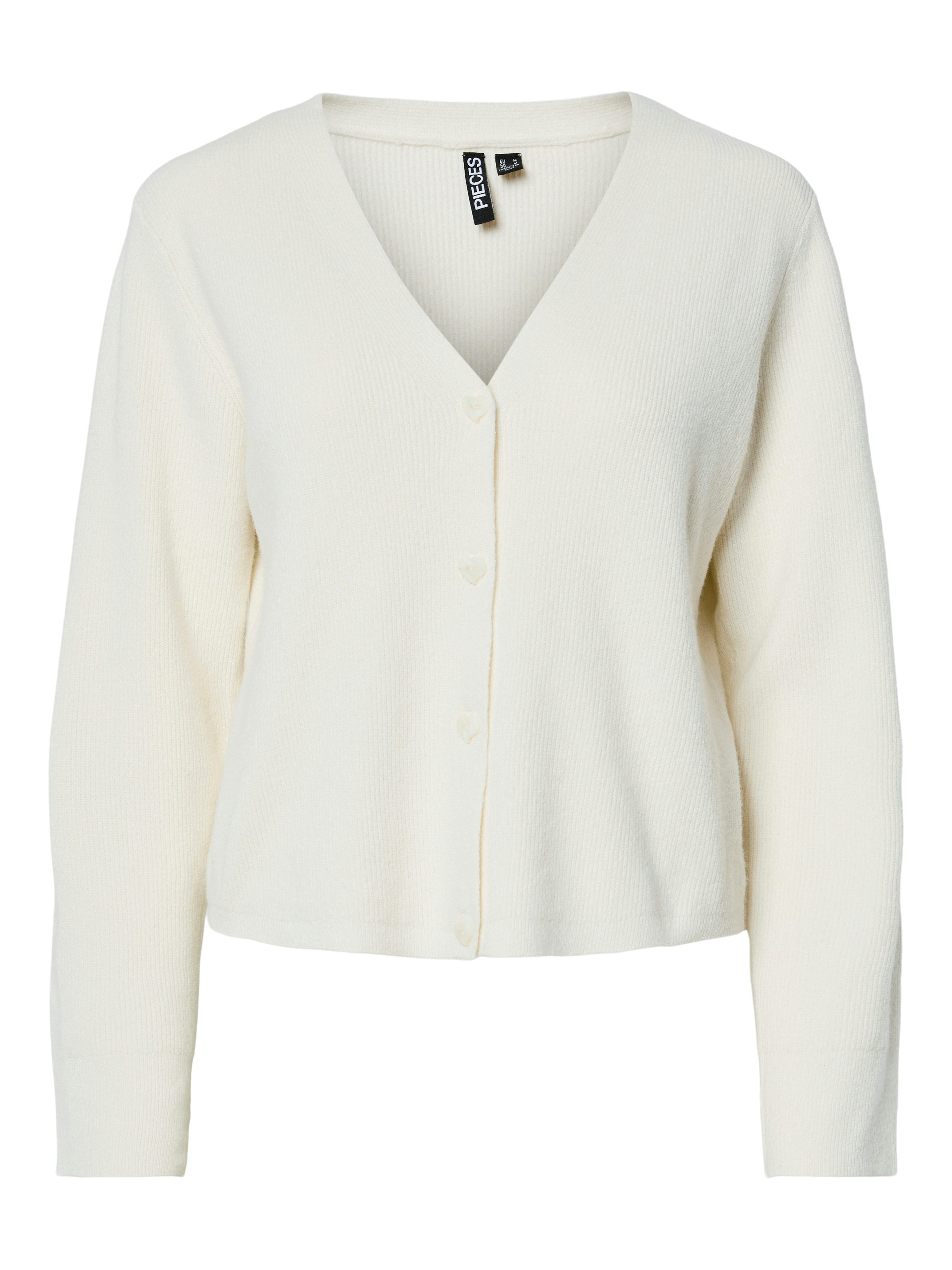 pieces Strickjacke PCORA LS V-NECK KNIT günstig online kaufen