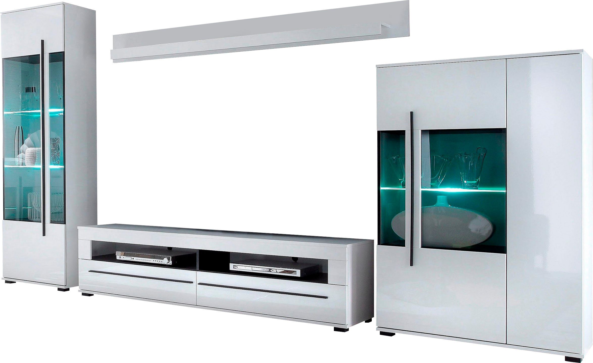 INOSIGN Wohnwand Cantara, moderne Anbauwand, Wohnzimmer-Set, in Eiche Evoke günstig online kaufen