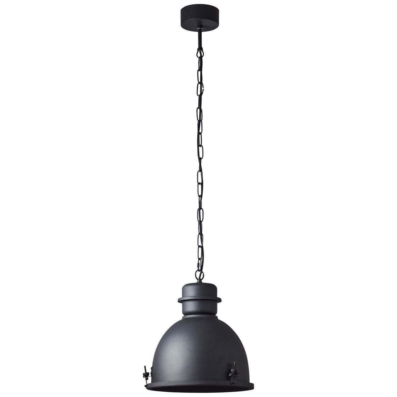 Brilliant Pendelleuchte Kiki, Pendelleuchte 35cm Lampe, schwarz Metall, A60, 1x 52 Kiki E27, korund
