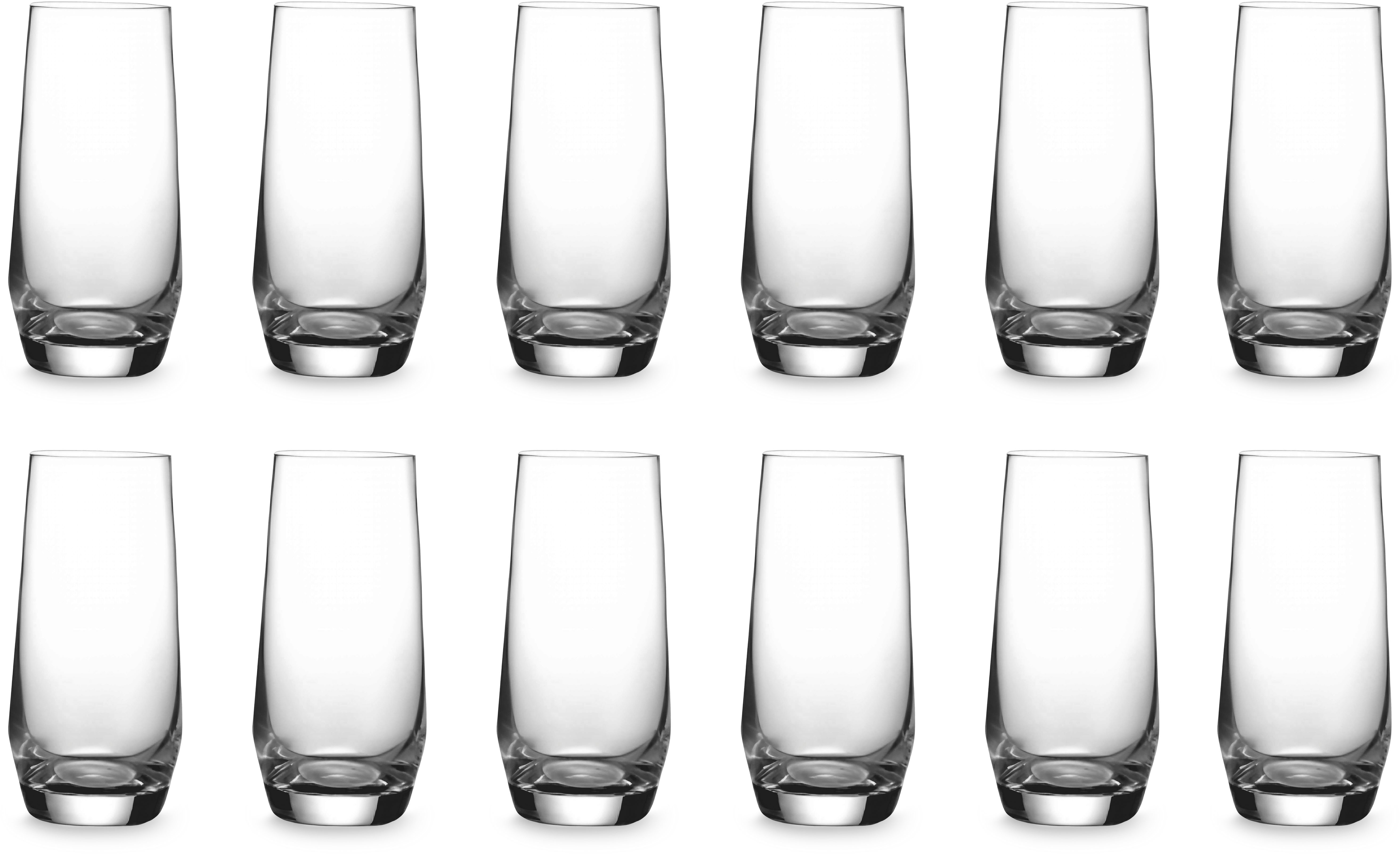 ECHTWERK Gläser-Set Wasser-Gläser ca. 340 ml, Glas, Formschöne Trinkgläser aus hochklarem, bleifreiem Glas