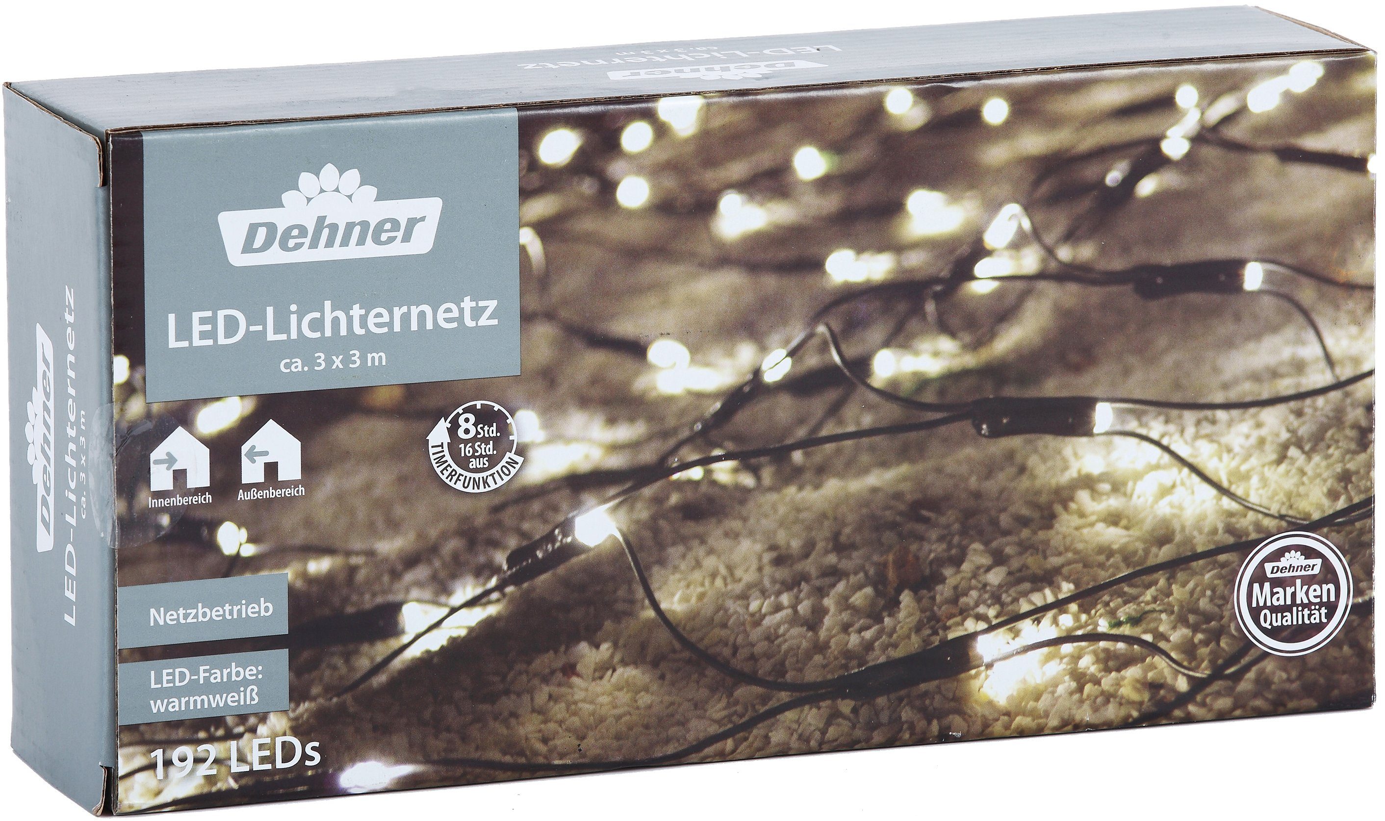 Dehner LEDLichterkette LED 192 LEDs, 300 x 300 cm
