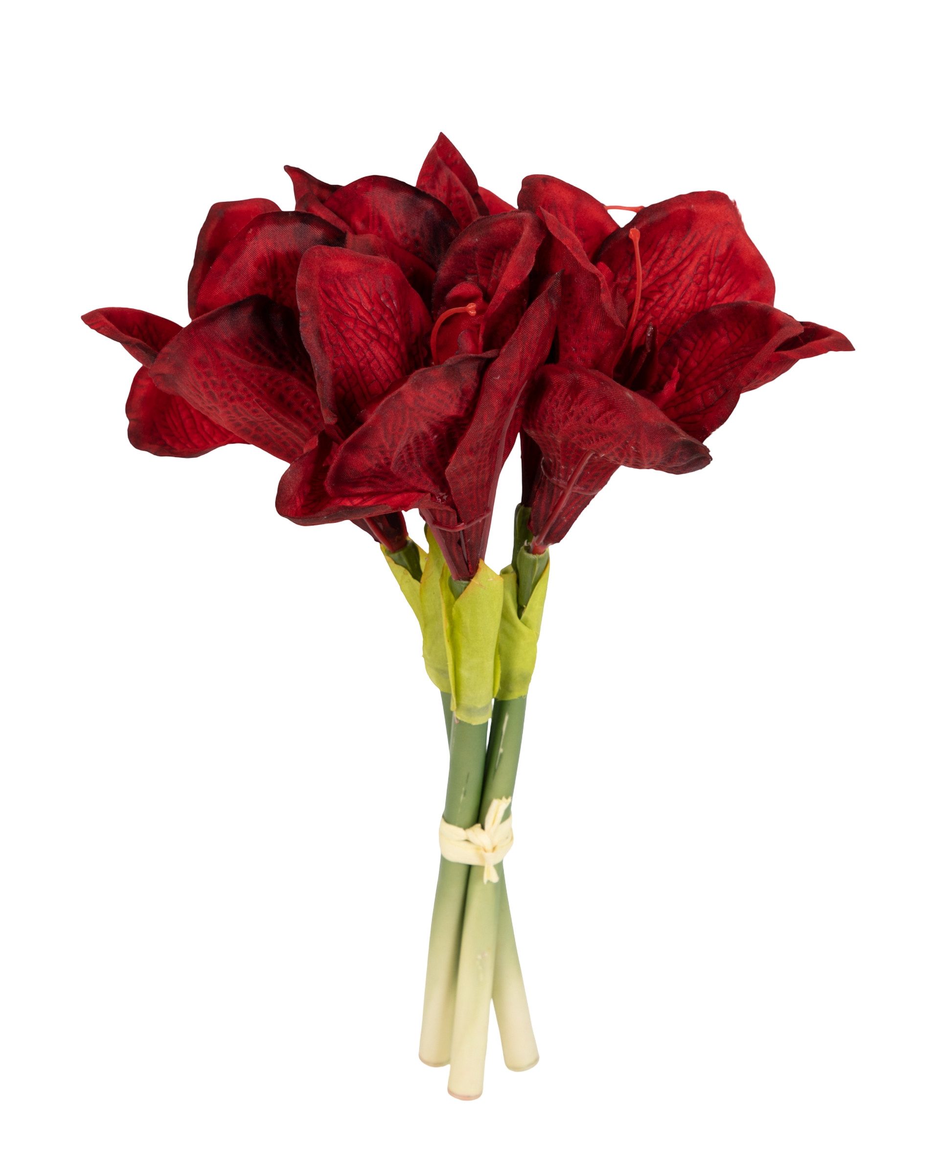 Kunstblume Amaryllisbund 35cm GA Искусственные растения künstliche Blumen Ritterstern Amaryllis, Seidenblumen Roß, Farbe: Bordeaux