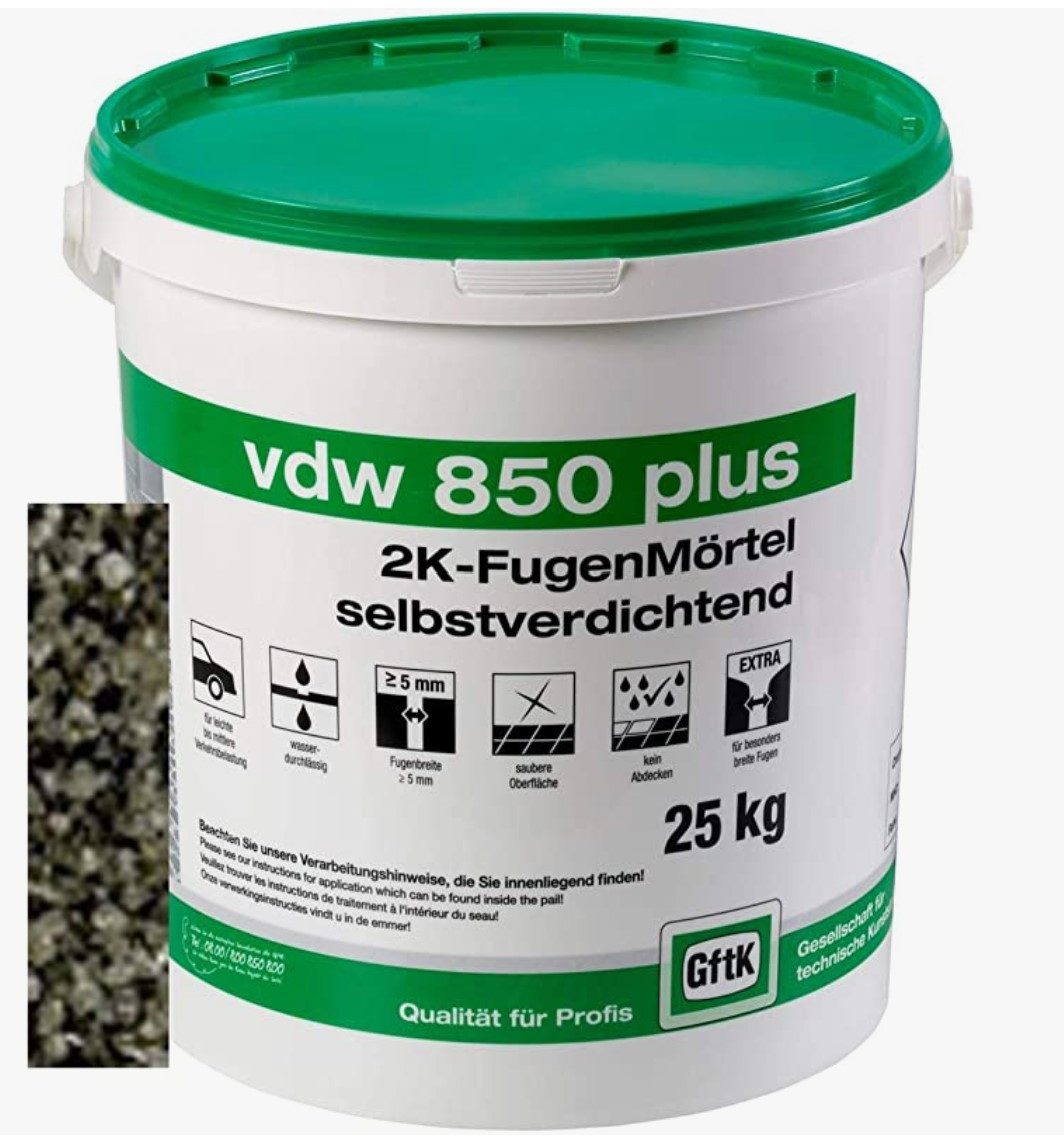 GftK Fugenmörtel VDW 850 Plus Fugenmörtel, Natur, 25 Kg