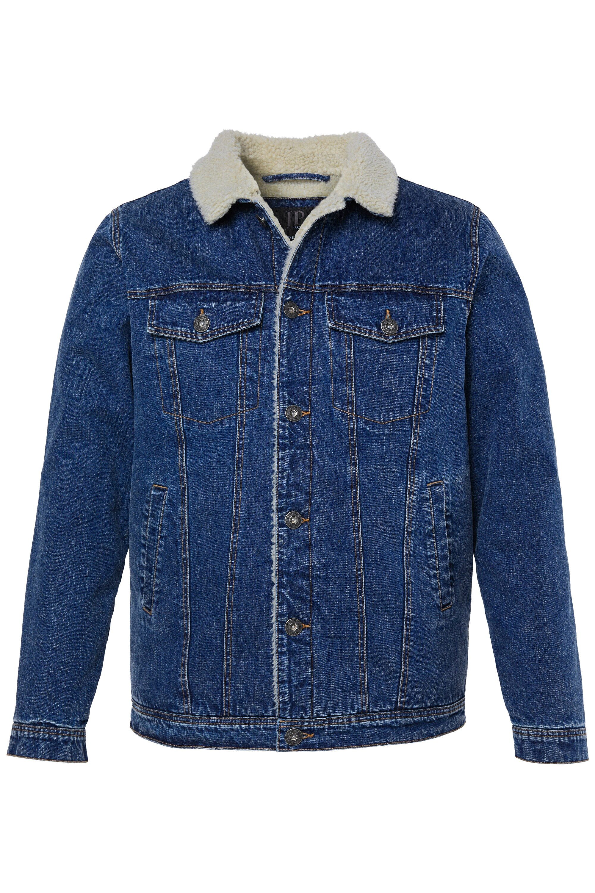 JP1880 Funktionsjacke Jeansjacke Denim Teddykragen Teddyfutter bis 8 XL – Bild 2 von 5