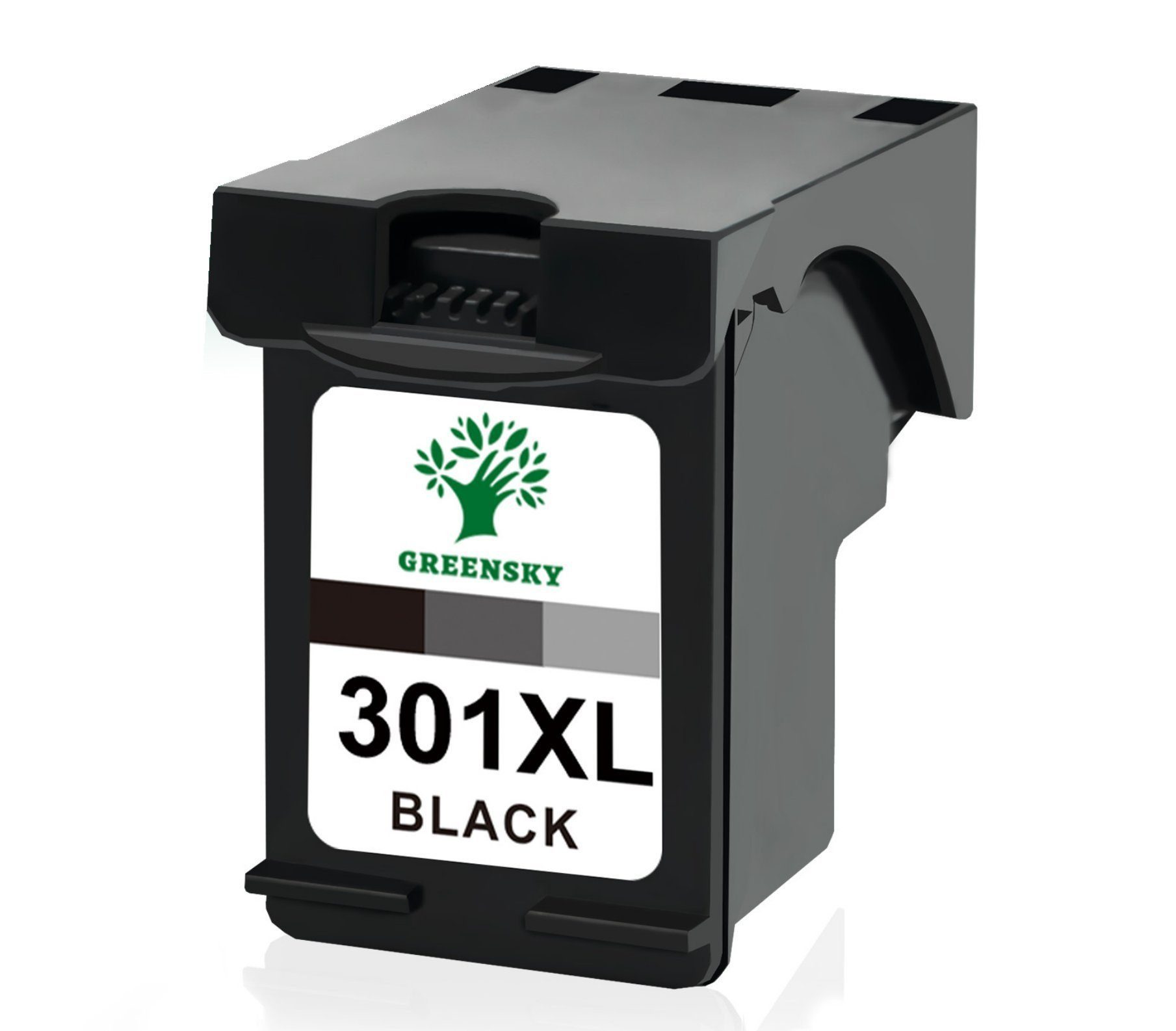 Greensky 1 Schwarz 301XL Kompatible für HP 301 XL Envy 4500 Tintenpatrone (Deskjet 1000 1010)