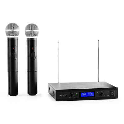 Auna Mikrofon »VHF-400 Duo1 2-Kanal VHF-Funkmikrofon-Set 1x Empfänger + 2x Handmikrofon«