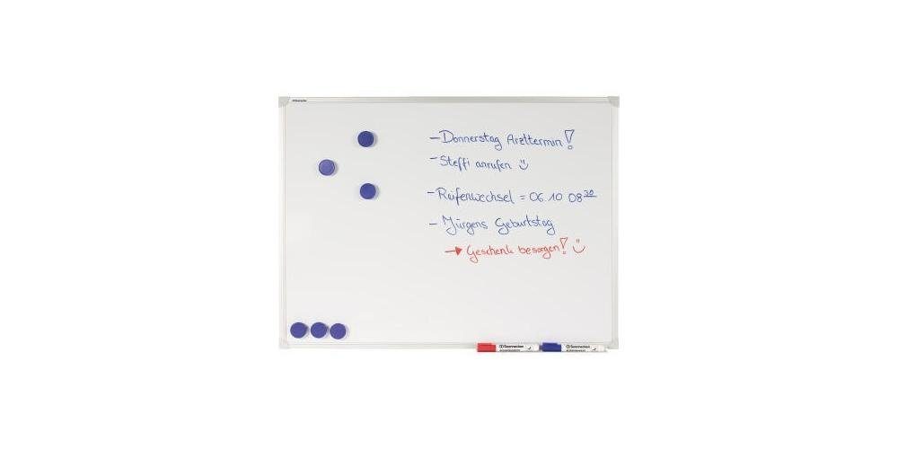 Soennecken Pinnwand Whiteboard Maße: 80 x 60 cm (B x H) Farbe: weiß | Pinnwände