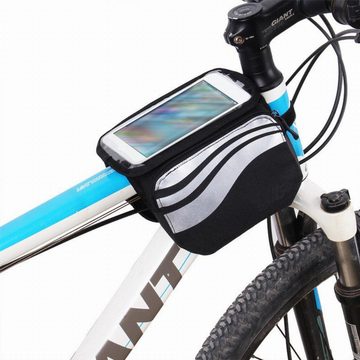 K-S-Trade Handyhülle für Motorola Moto G60S, Rahmentasche Fahrrad-Halterung Rahmenhalterung Fahrrad