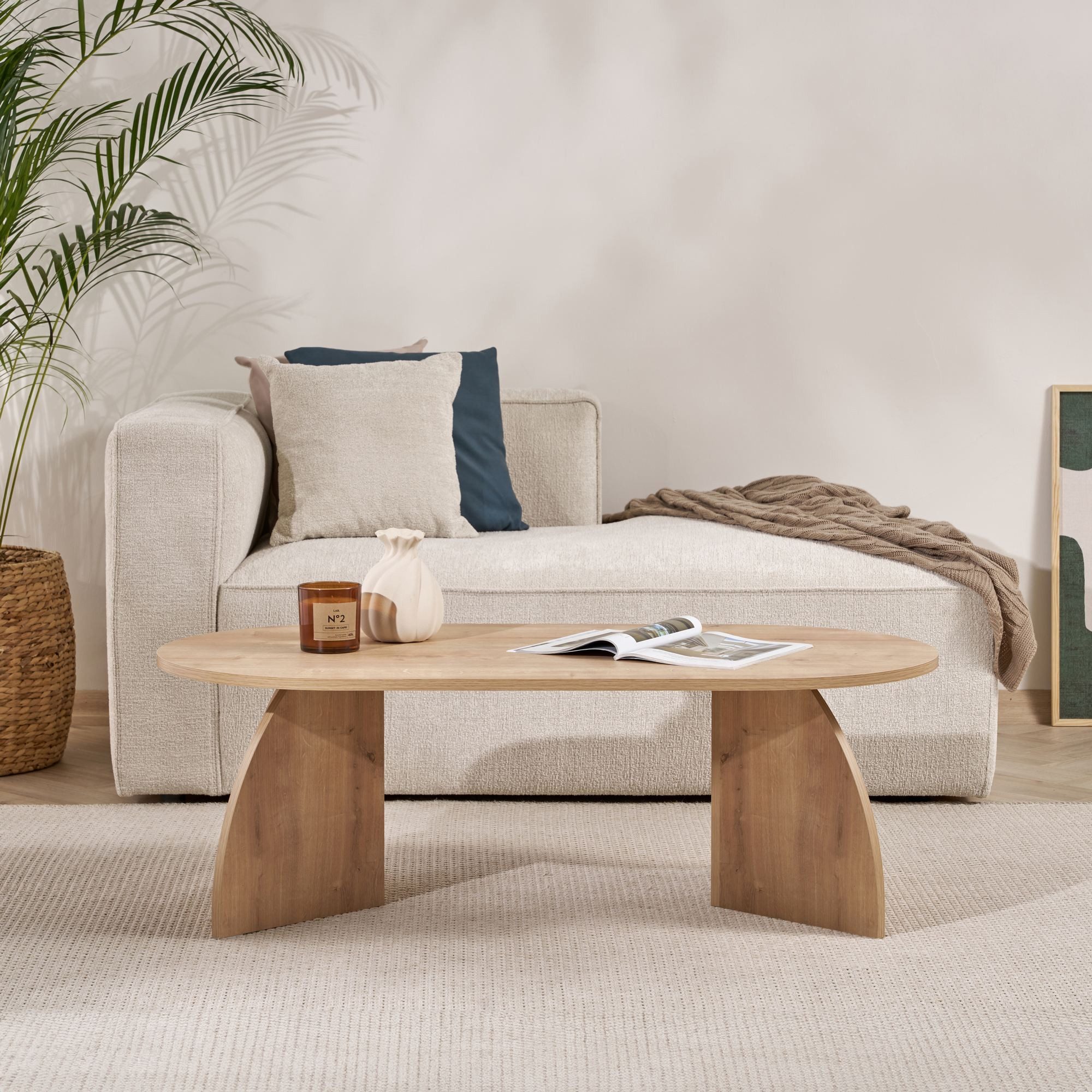 Skye Decor Couchtisch Melina B : 120 H : 40 T : 60 Cm (Packung, 1-St., 1 Couchtisch), Melaminbeschichtet 18 mm Plattenstärke