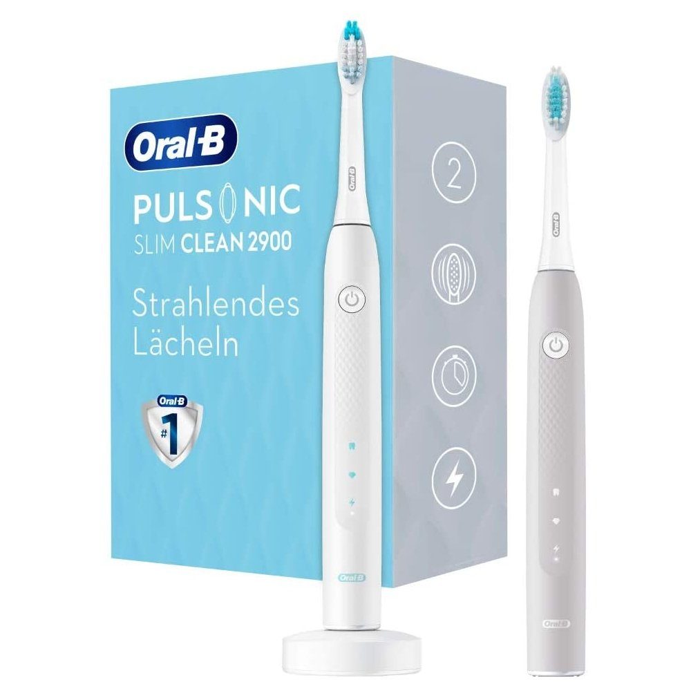 Oral B Schallzahnbürste Pulsonic Slim Clean 2900 - Elektrische Zahnbürste -  weiß/grau online kaufen | OTTO