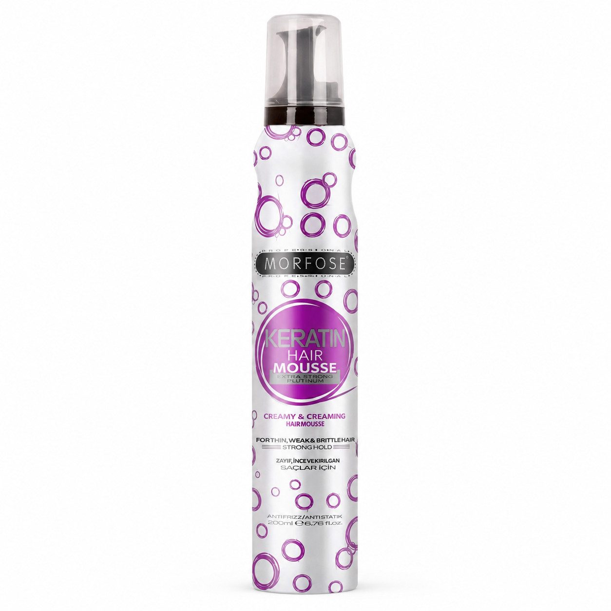 Morfose Haarspülung Morfose Keratin Haarmousse Extra Strong für brüchiges Haar 200 ml