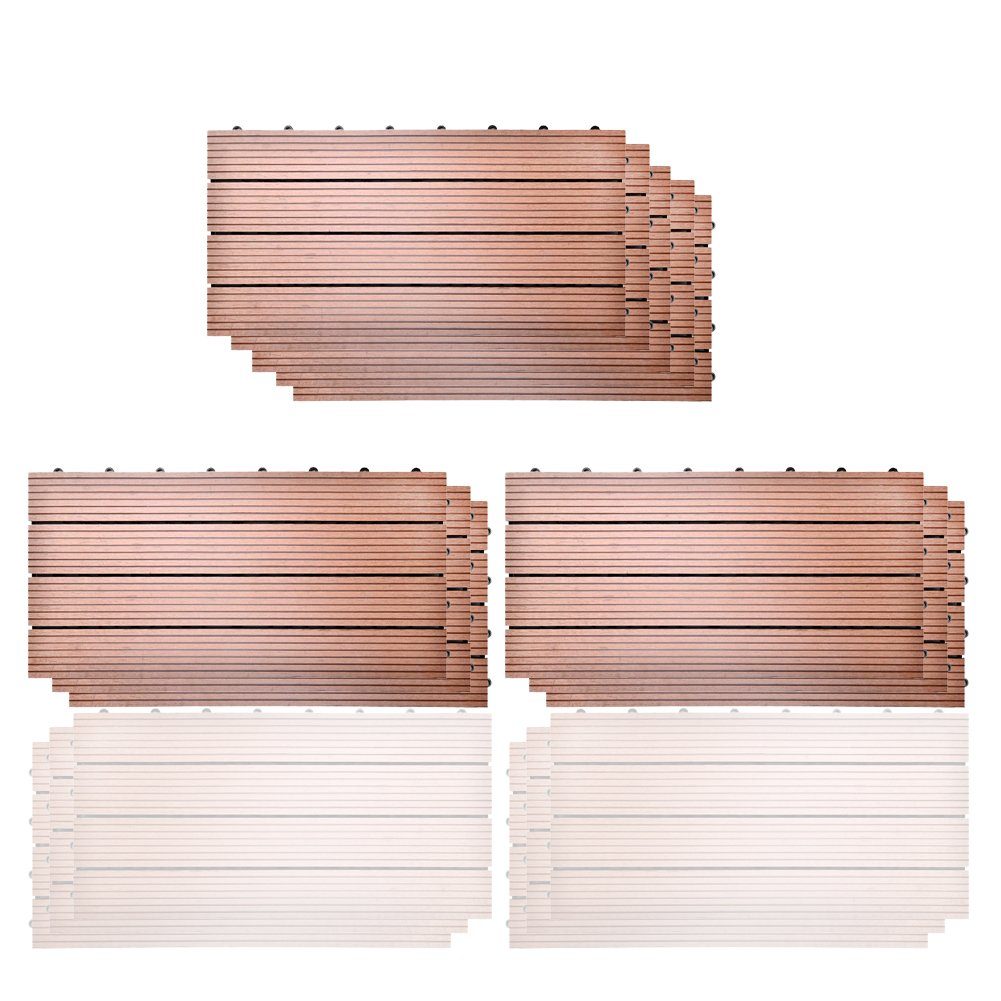 euroharry WPC-Fliesen 2qm 30x60 cm WPC günstig online kaufen