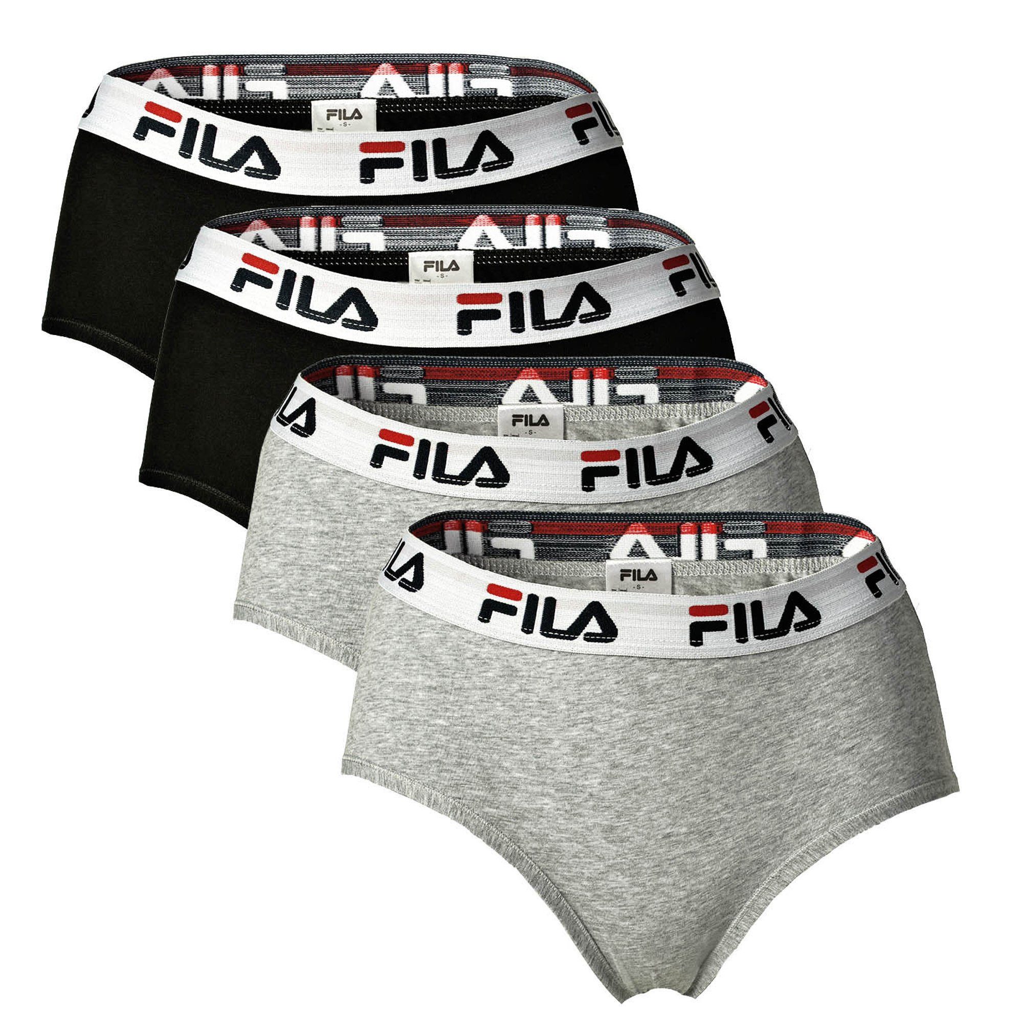 Fila Panty Damen Panty 4er Pack Baumwolle (Packung, 4er Pack)