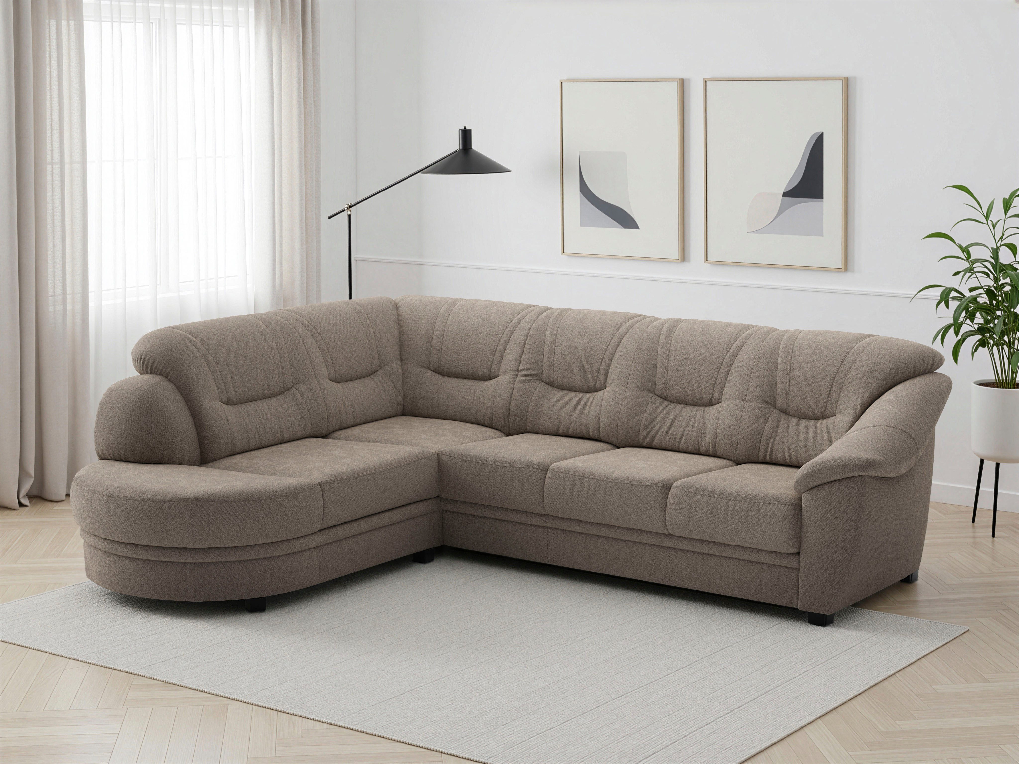 sit&more Ecksofa Savona, mit Federkern, optional mit Schlaffunktion