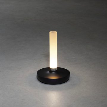 KONSTSMIDE LED Tischleuchte Biarritz, LED fest integriert, Warmweiß, Biarritz USB-Tischl. schwarz, 1800/2700/4000K, dimmbar