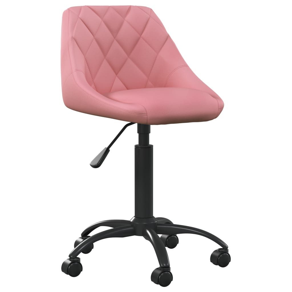 furnicato Bürostuhl Rosa Samt (1 St)