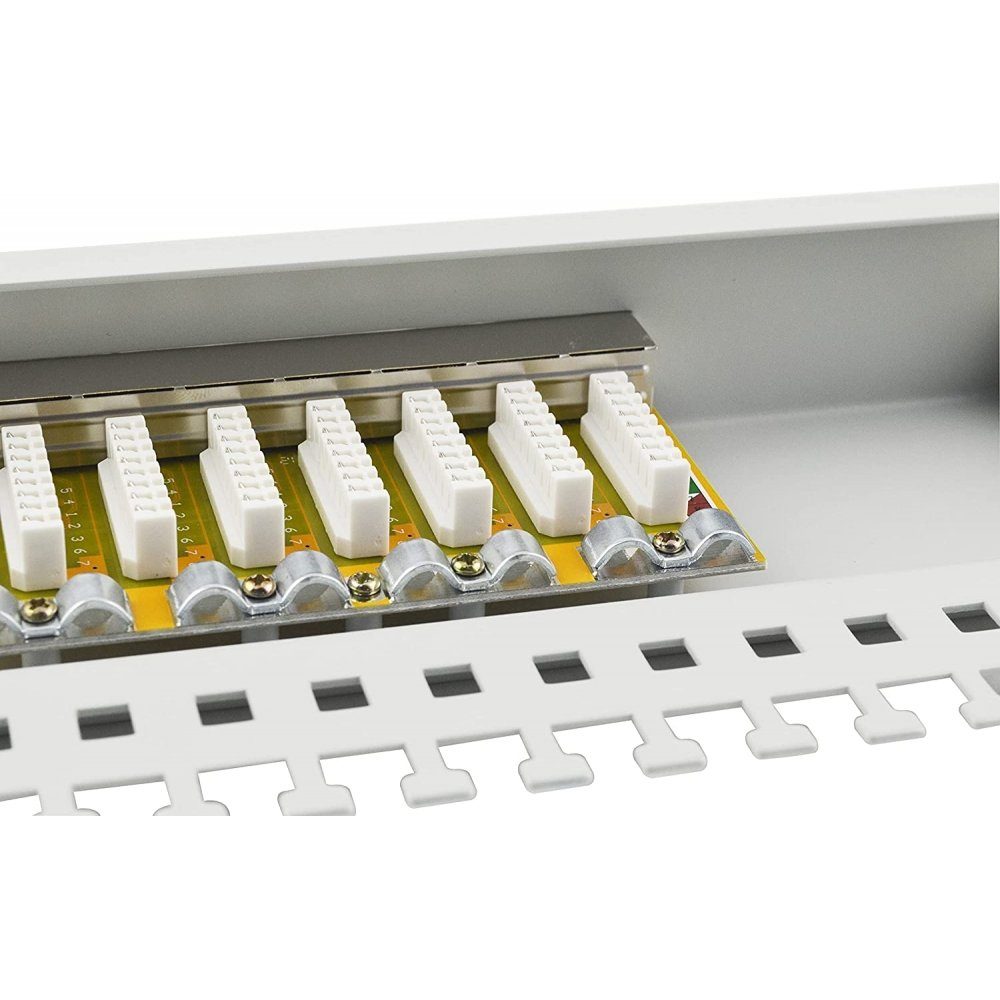 Equip 326317 16-Port Gigabit Ethernet CAT.6 - Patchpanel - hellgrau Netzwerk-Patch-Panel