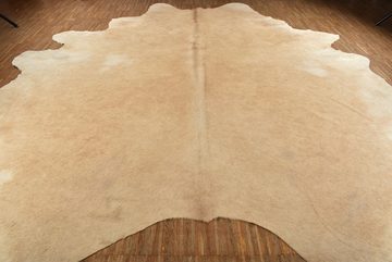 Fellteppich KUHFELL RINDERFELL TEPPICH BEIGE HELLBRAUN ca. 240 x 200 cm XL, KUHFELL online & NOMAD