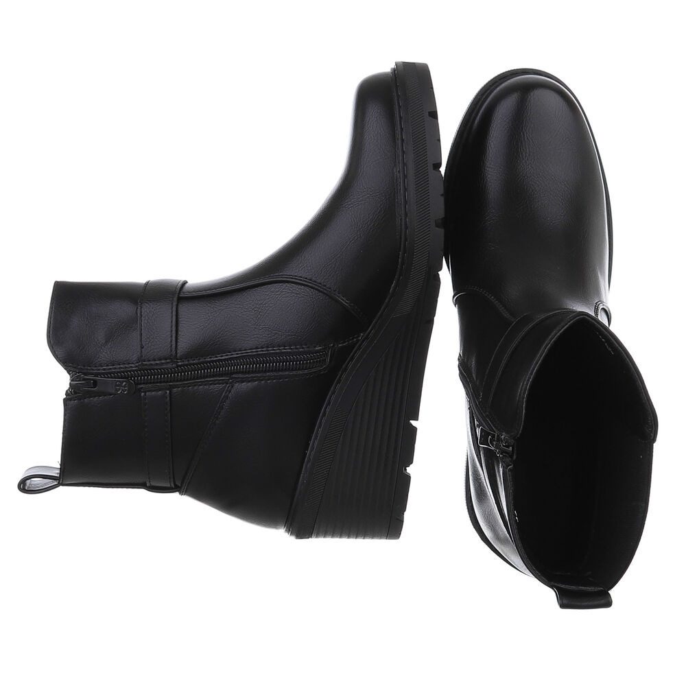 Ital-Design Damen Freizeit Keilstiefelette (88577500) Keilabsatz/Wedge Stie günstig online kaufen