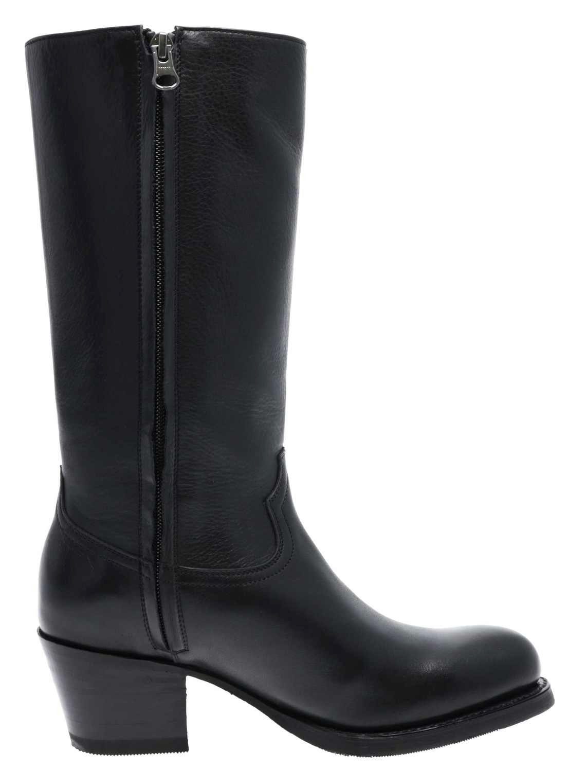 Sendra Boots DEPLUS ALMA 17615 Schwarz Stiefel Damen Lederstiefel
