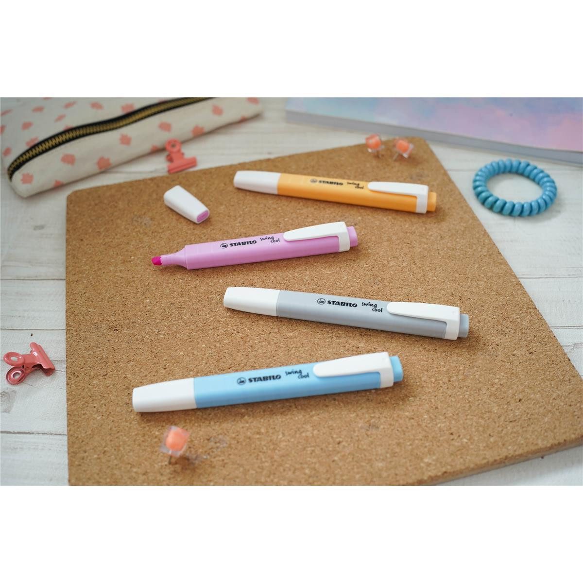 STABILO Marker STABILO swing cool Textmarker - 1+4 mm - 8er Etui - pastell – Bild 4 von 5
