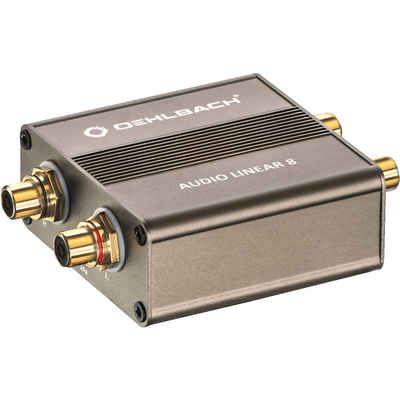 Oehlbach »Audio Linear 8 - Galvanischer Trennfilter für Plattenspieler & Subwoofer - Entstörfilter zur Eliminierung von Masseschleifen - metallic braun« Audio-Adapter