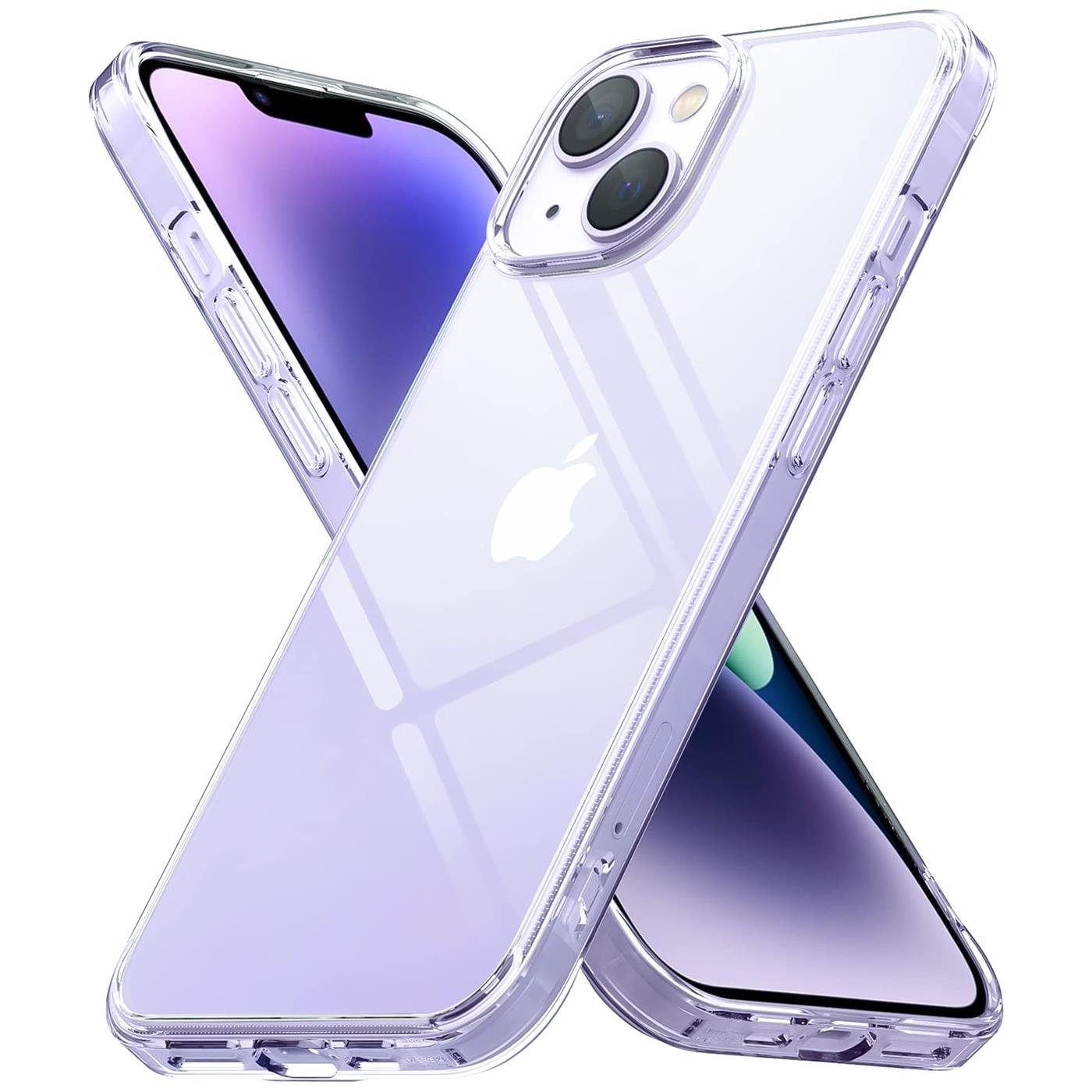 CoolGadget Handyhülle Transparent Ultra Slim Case für Apple iPhone 15 6,1  Zoll, Silikon Hülle Dünne Schutzhülle für iPhone 15 Hülle