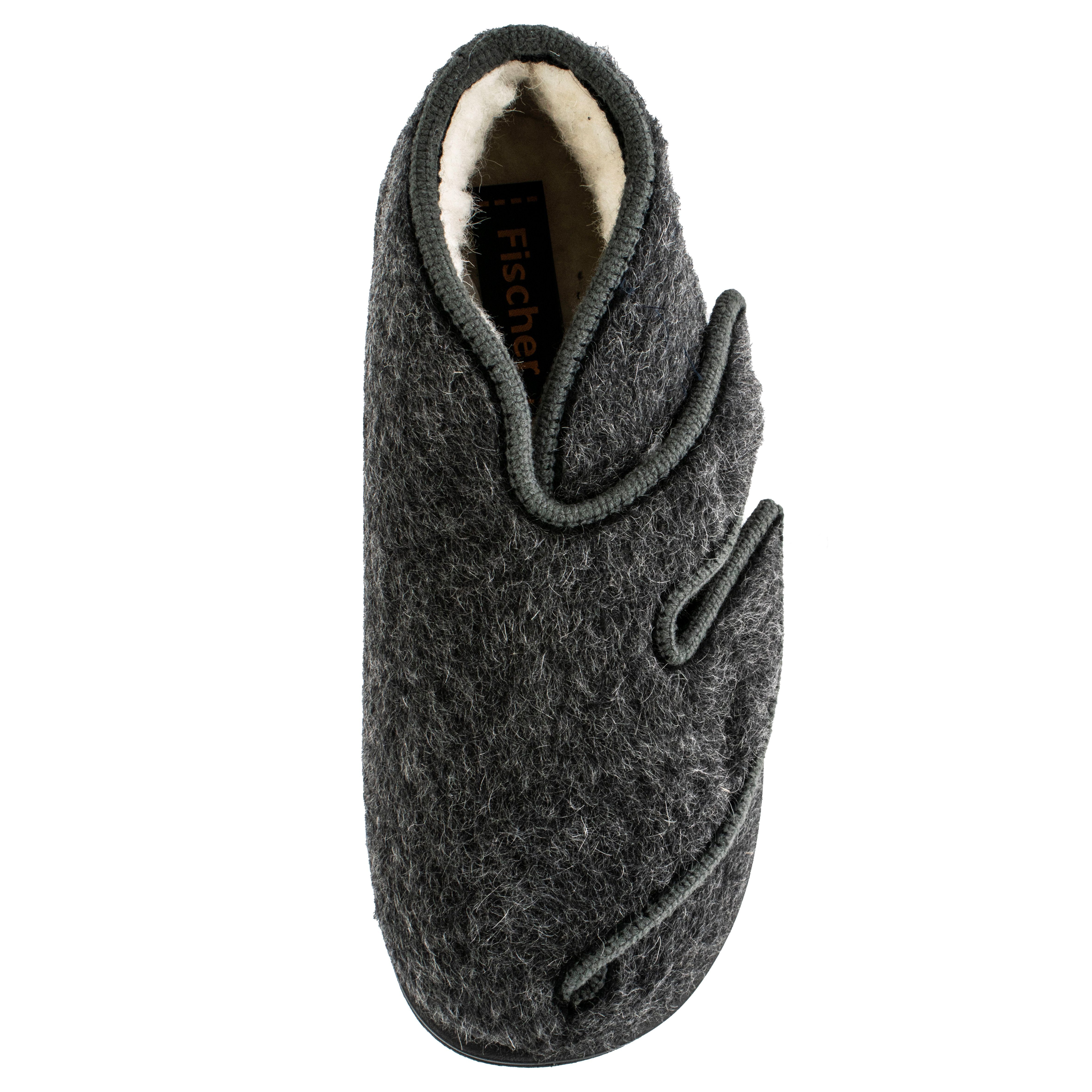 Fischer-Markenschuh Bad Wiessee Hausschuh aus Wollfilz, mit Schurwollfutter, Weite L