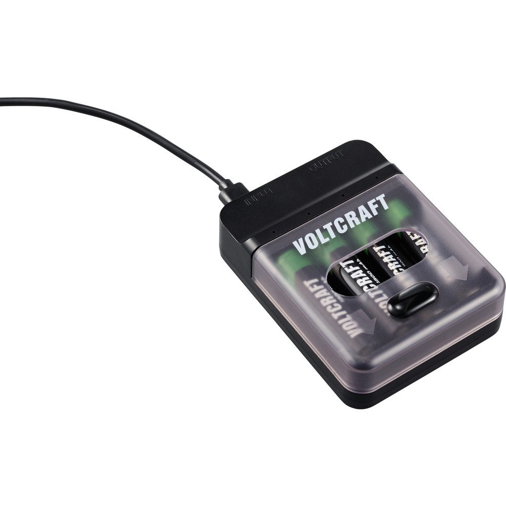 VOLTCRAFT VOLTCRAFT VC-BC4-PB1 2in1 Ladegerät & Powerbank Rundzellen-Lader – Bild 3 von 5