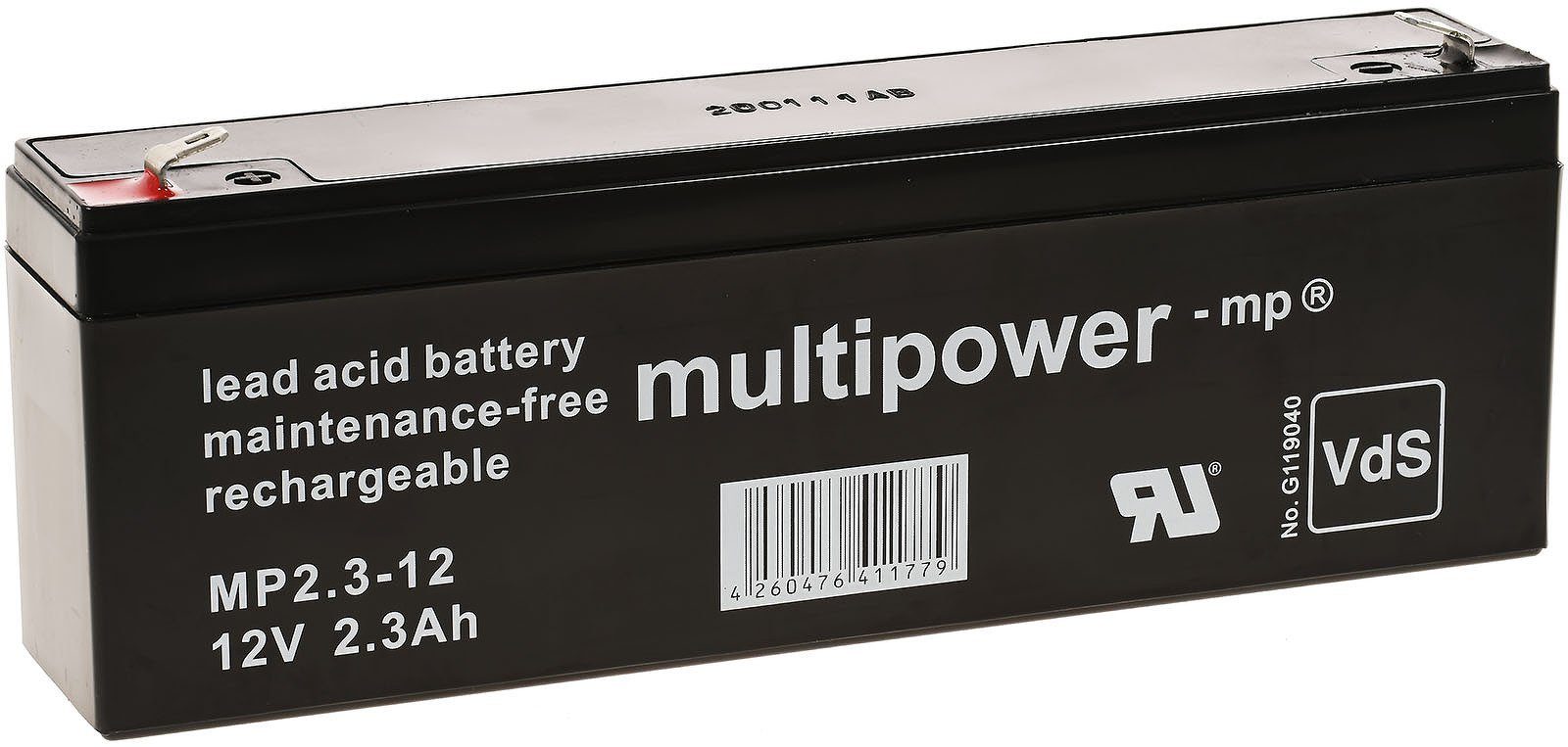 Powery Bleiakku (multipower) MP2,3-12 ersetzt Panasonic LC-R122R2PG Bleiakkus 2300 mAh (12 V)