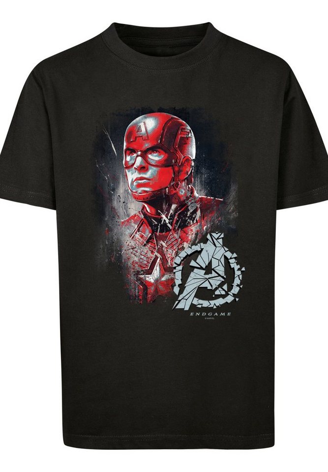 F4NT4STIC T-Shirt F4NT4STIC T-Shirt Unisex Kinder,Premium Merch,Jungen, Mädchen,Logo Print, Marvel Avengers Endgame Captain America Brushed