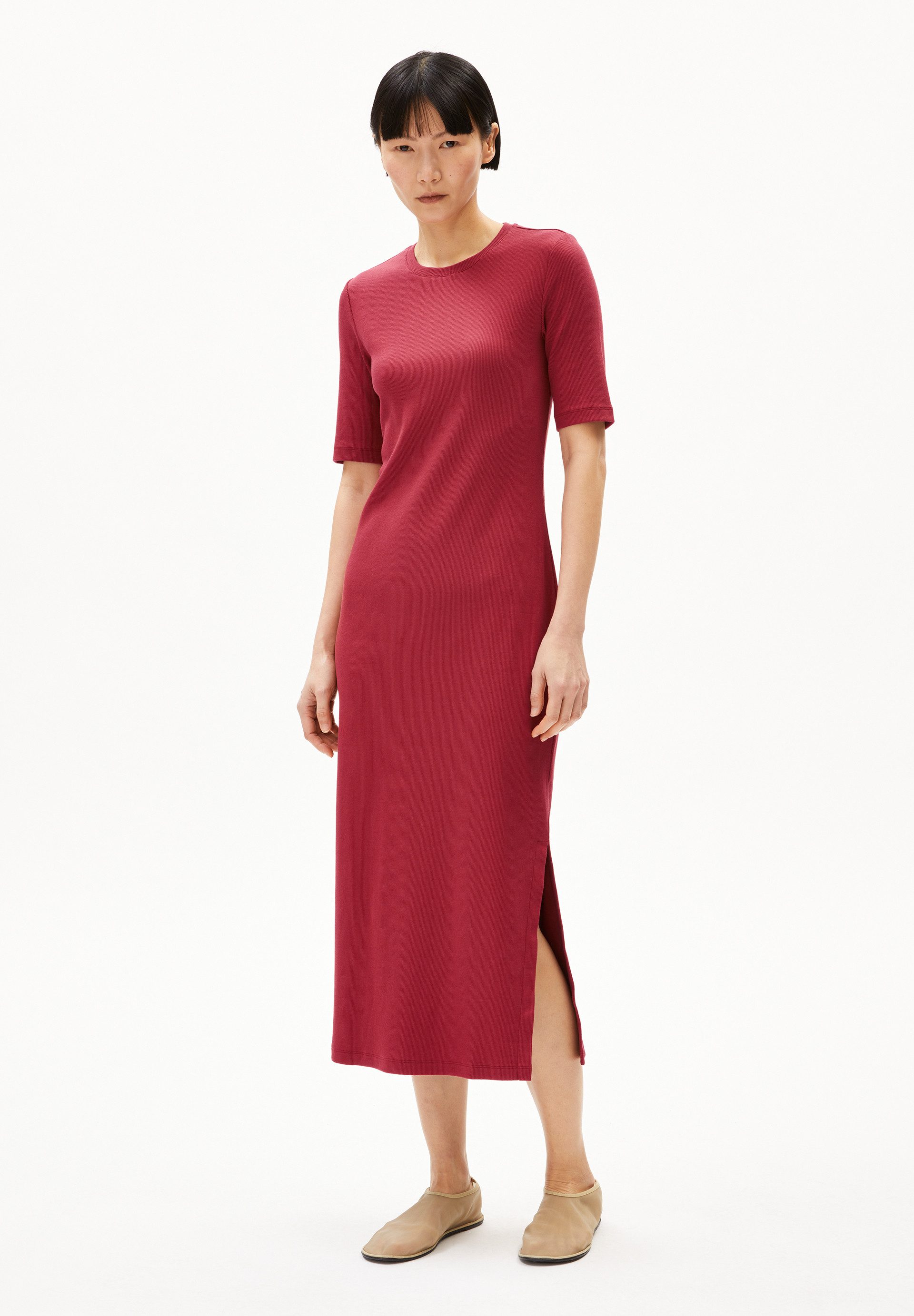 Armedangels Maxikleid SEHAARAA Ripp-Jerseykleid aus Bio-Baumwoll günstig online kaufen